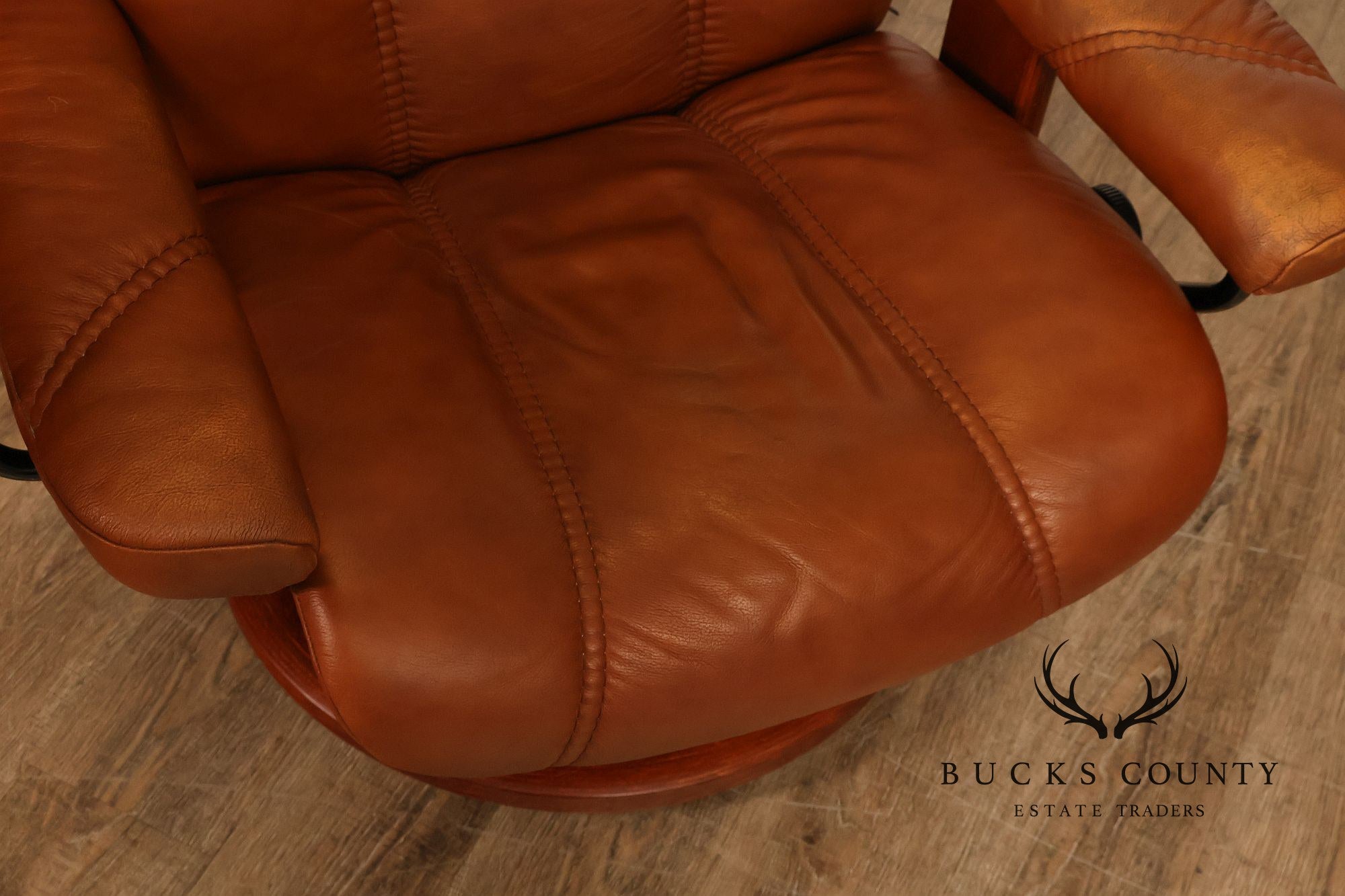 Ekornes Stressless Leather Recliner Chair And Ottoman