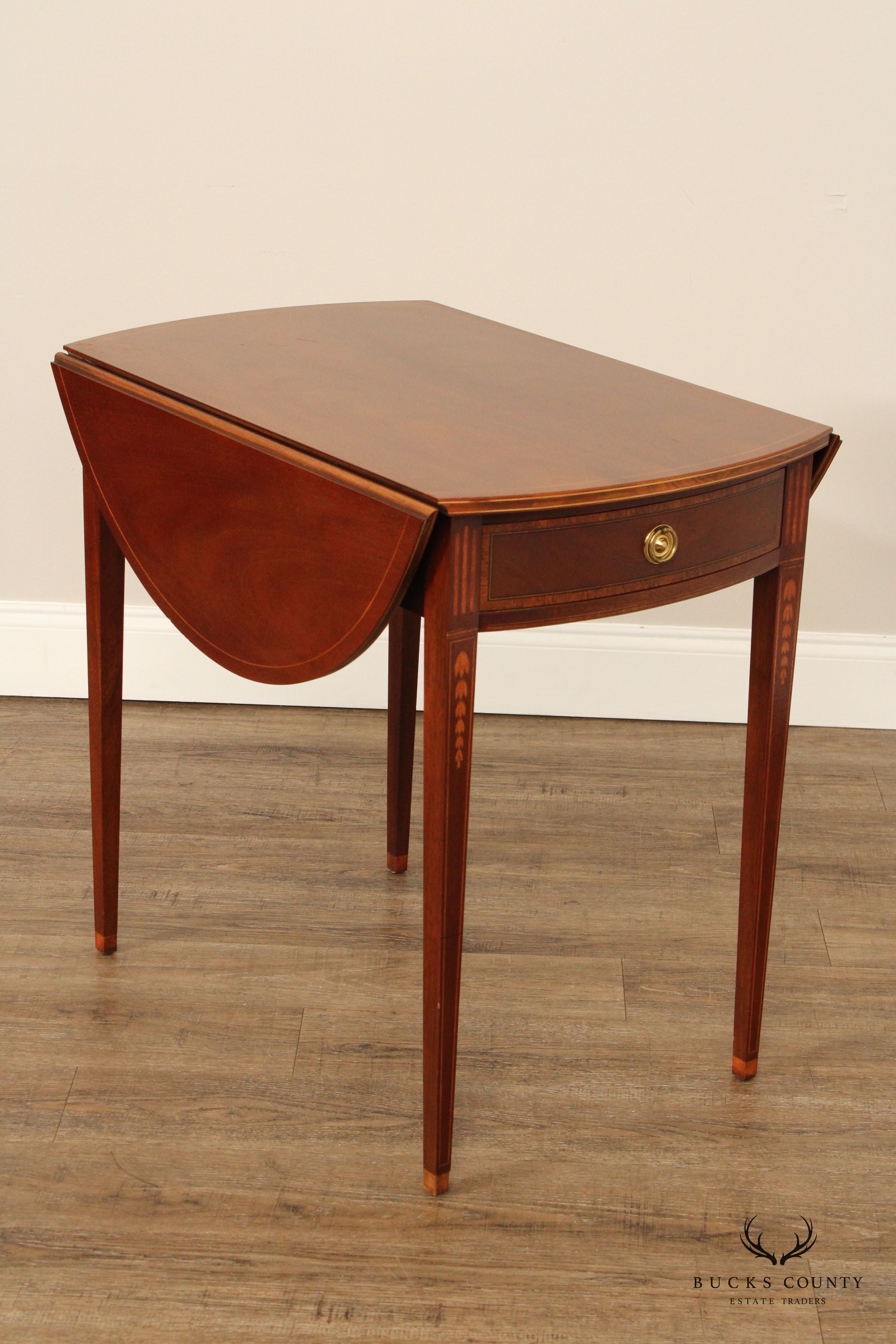 Federal Style Inlaid Mahogany Pembroke Side Table
