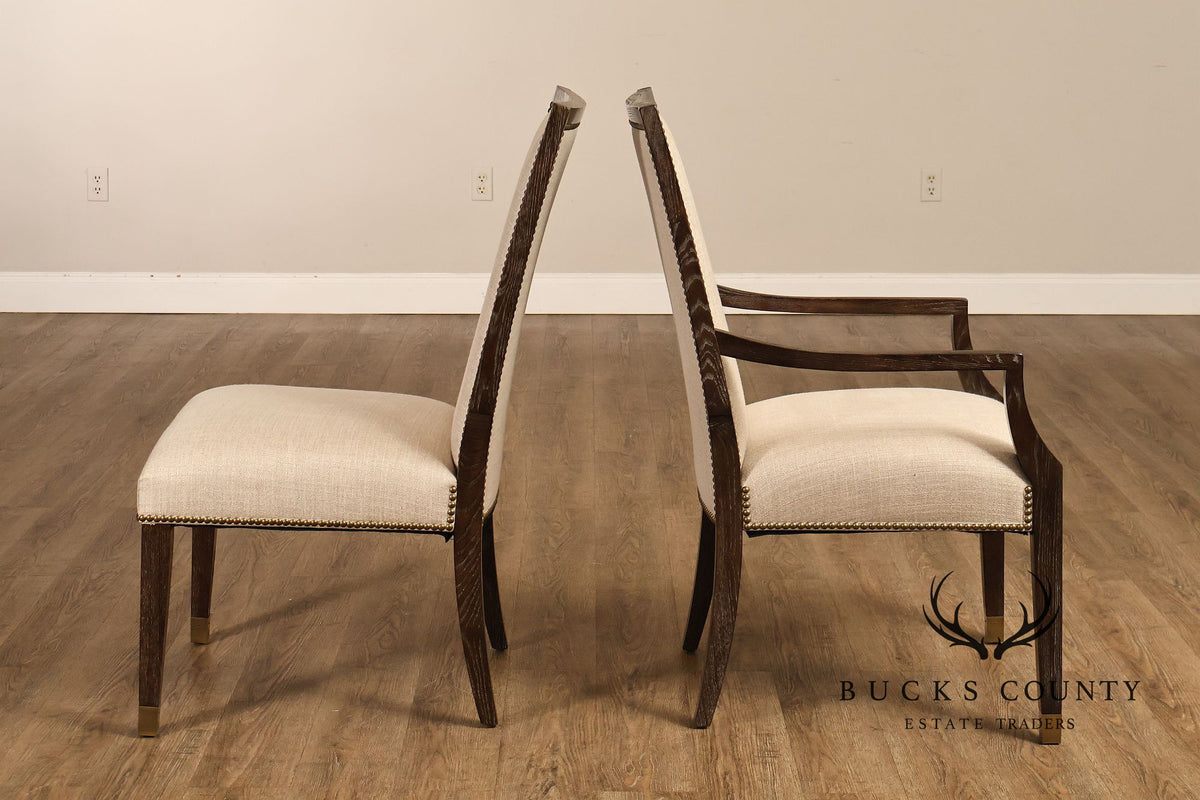 Bernhardt Set Of Four Contemporary Upholstered Dining Chairs