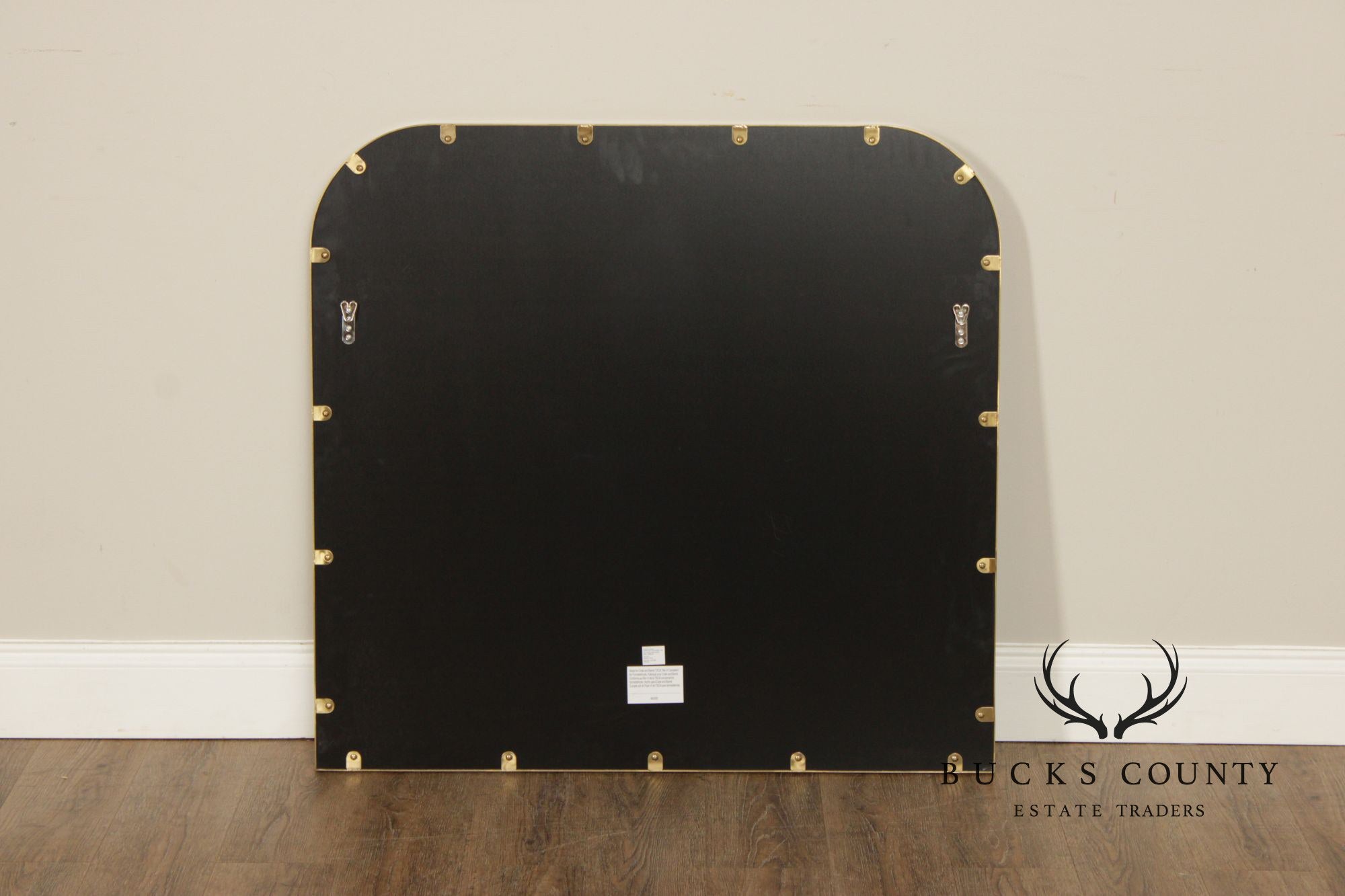 Crate & Barrel 'Edge' Brass Arch Wall Mirror