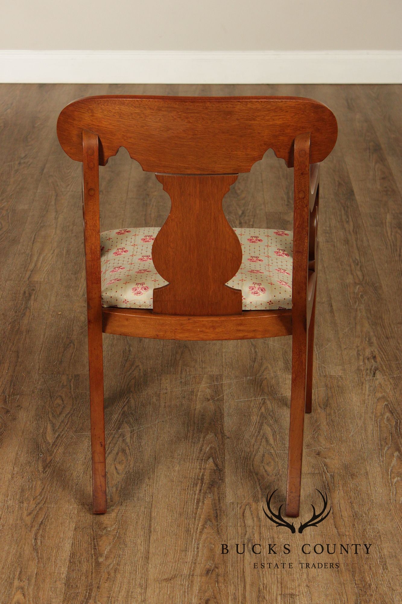 Biggs Furniture Empire Style Set of Eight Mahogany Dining Chairs