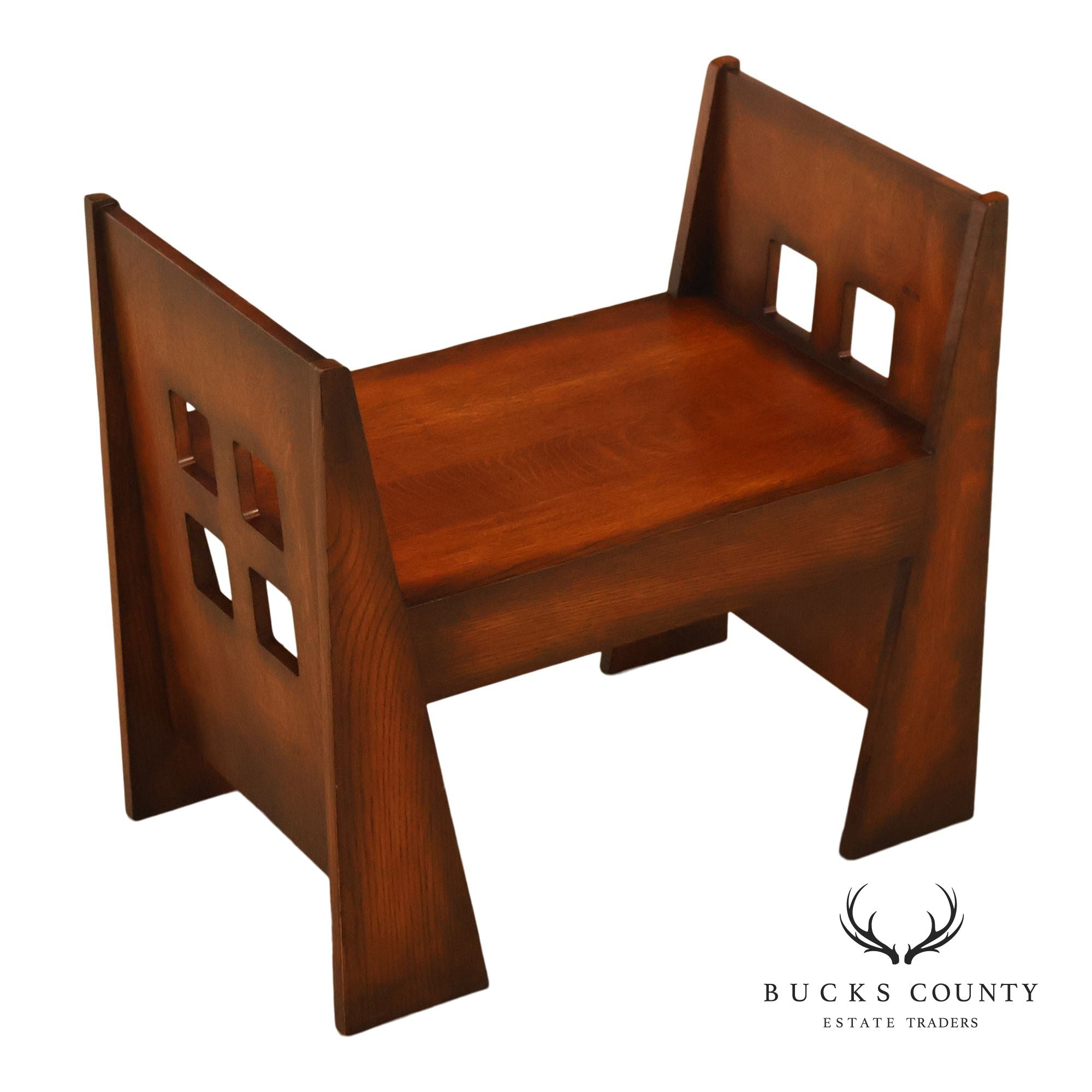 Stickley Mission Collection Oak Limbert Bench
