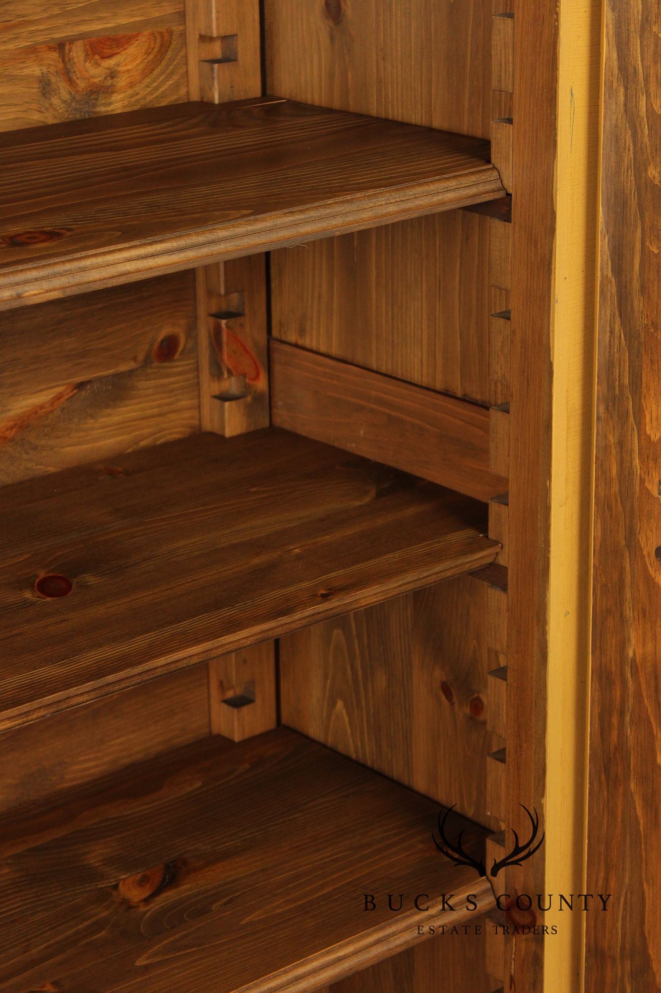 Custom Quality Country Farmhouse Painted Armoire Storage Cupboard