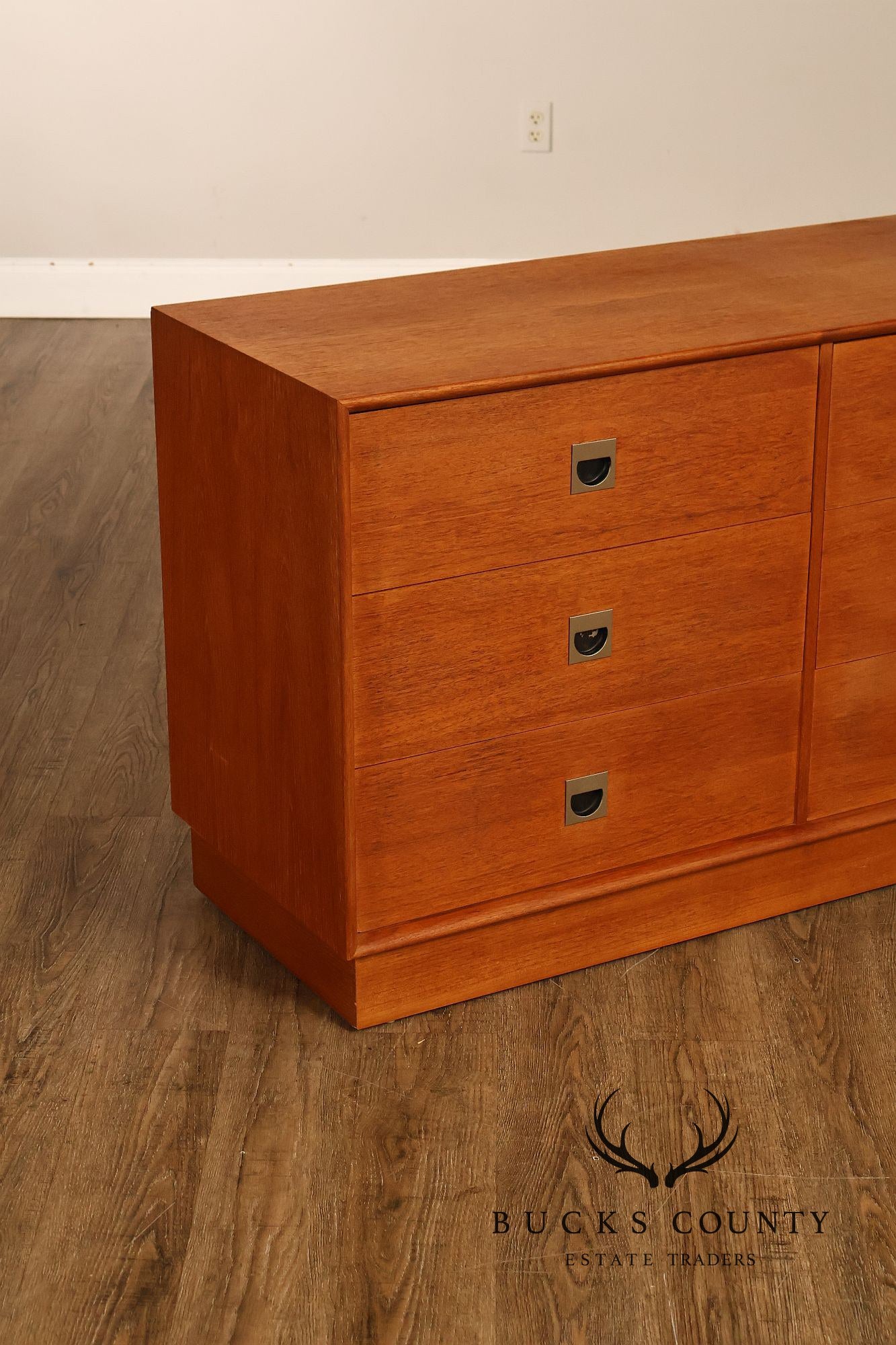 Danish Modern Teak Triple Dresser