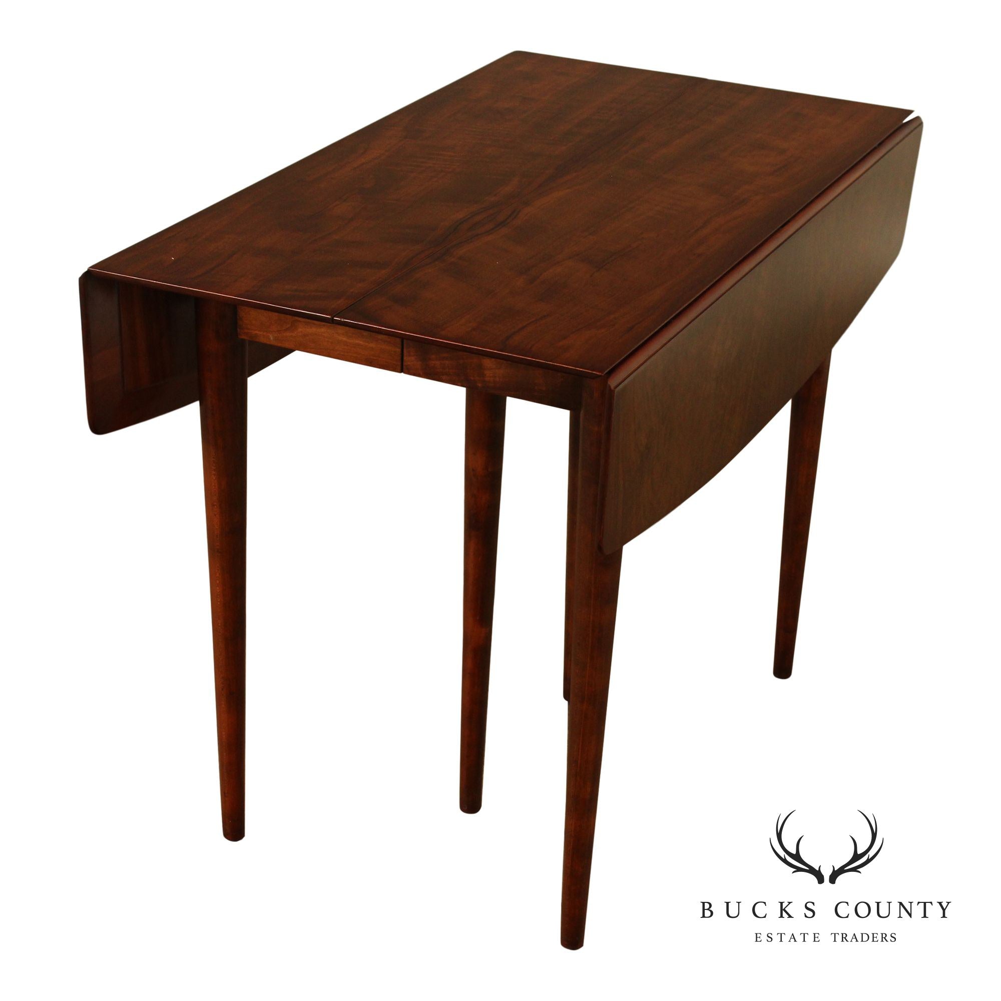 Widdicomb Mid Century Modern Walnut Drop Leaf Extendable Dining Table