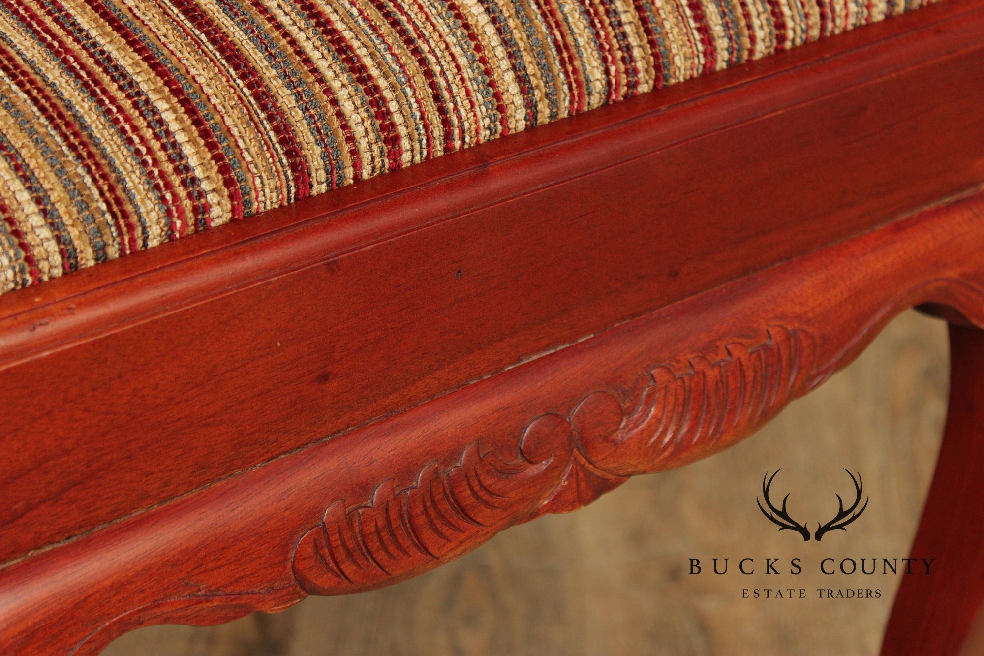 Chippendale Style Set of Four Carved Mahogany Dining Chairs