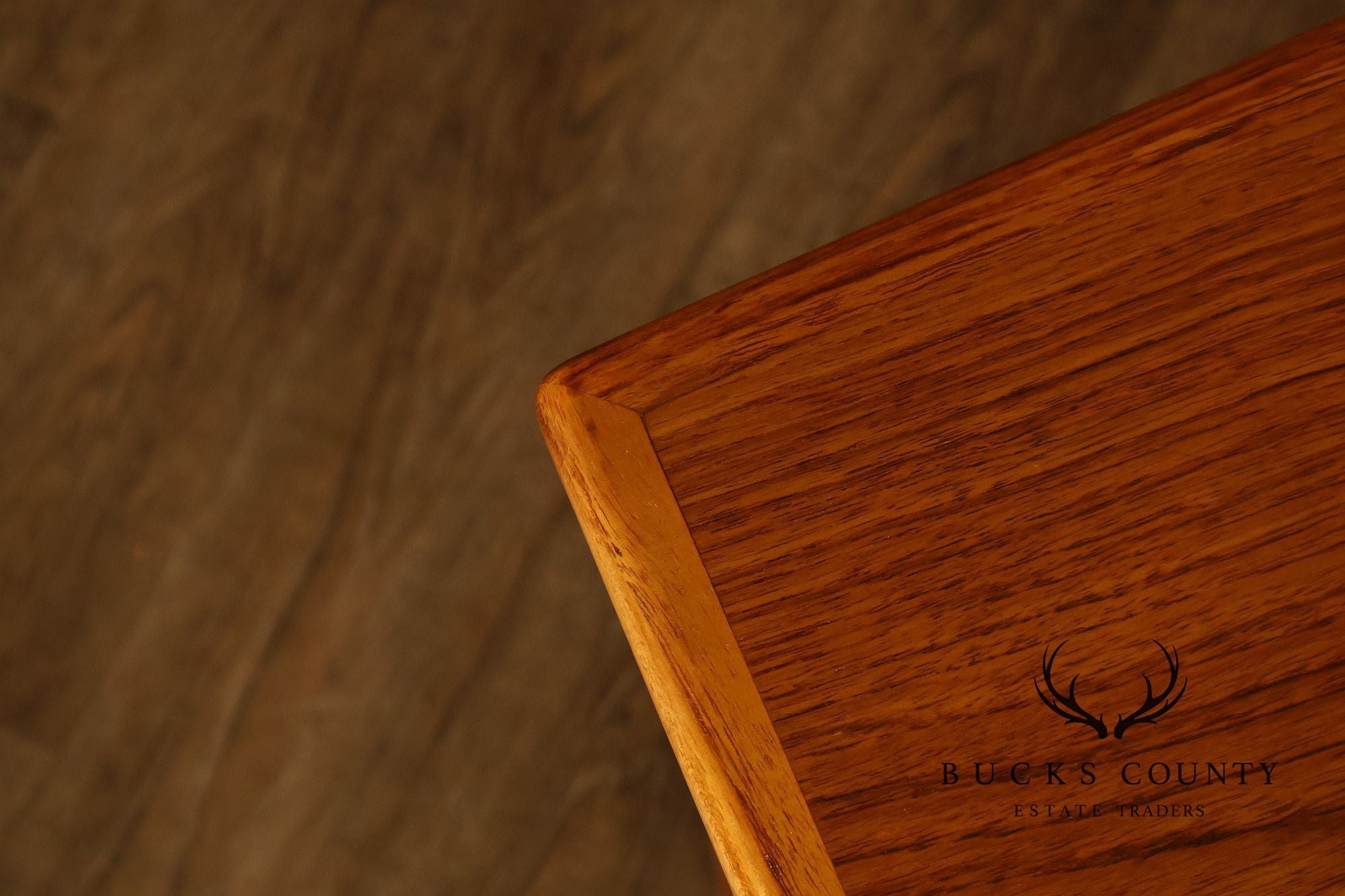 Danish Modern Teak Draw-Leaf Dining Table