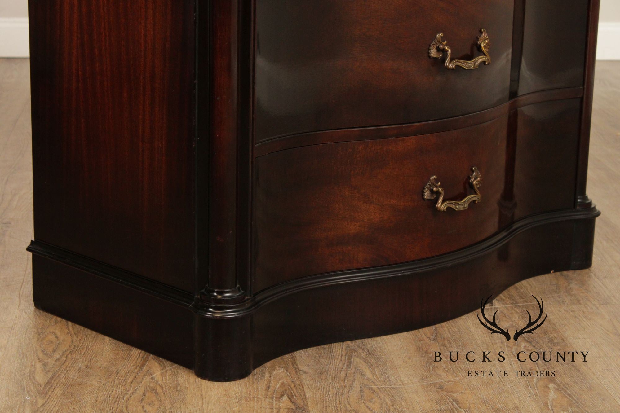 Vintage 1940s Mahogany Tall Chest