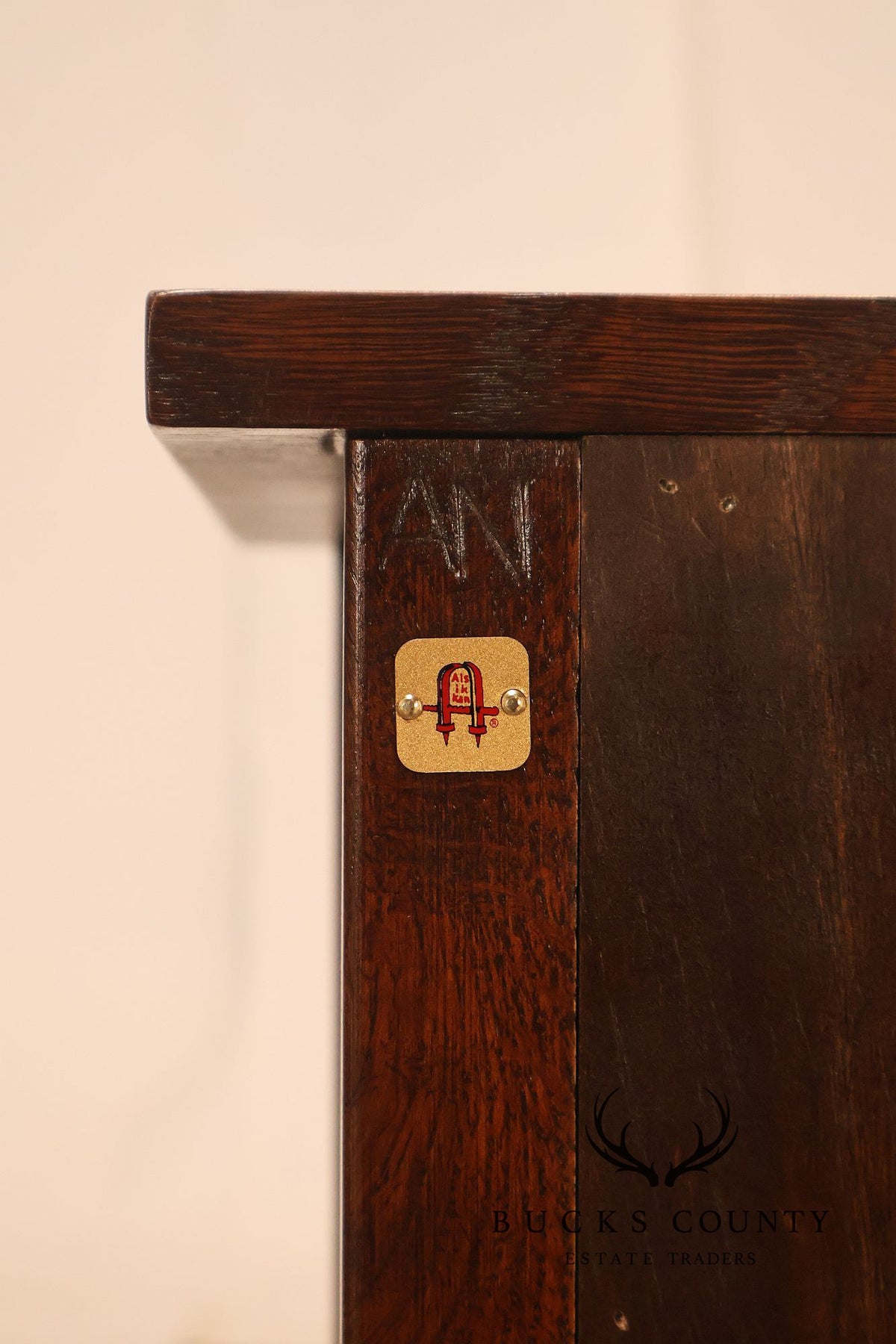 Stickley Meadowflower Collection Oak Inlaid Console Cabinet