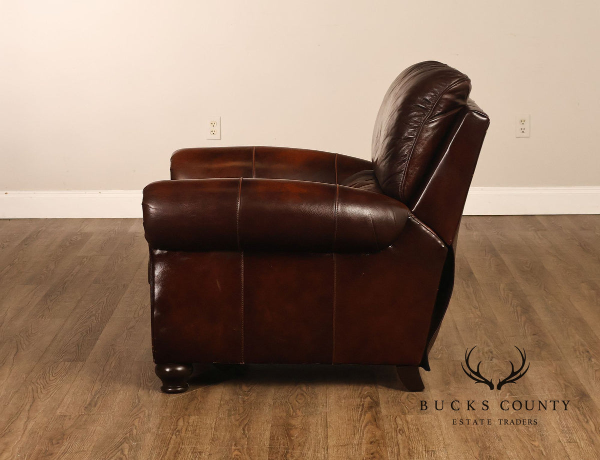 Traditional Brown Reclining Club Chair