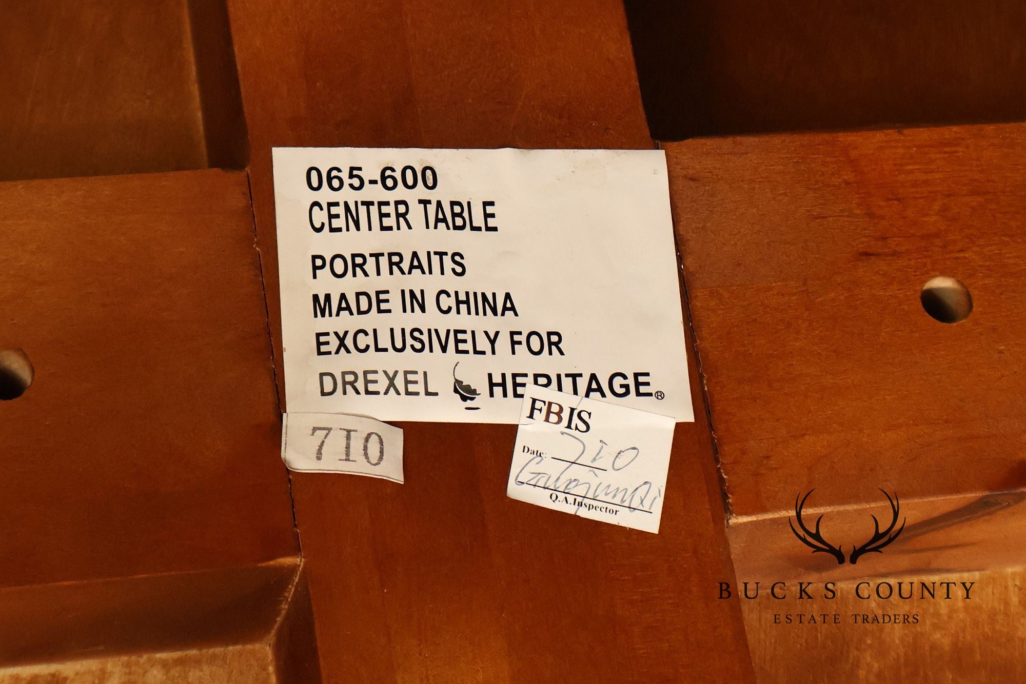 Drexel Heritage 48 Inch Round Starburst Center Table