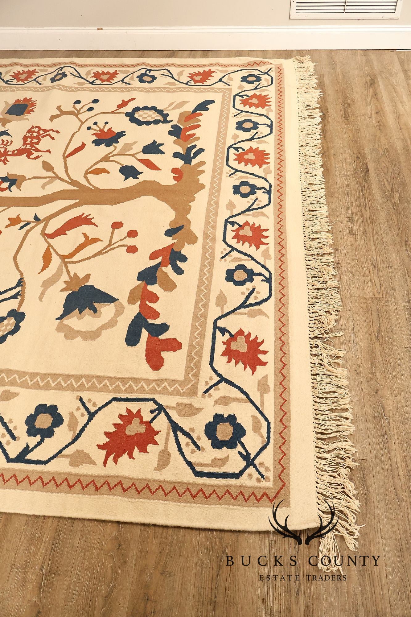 Capel Folk Art Style Tree of Life Area Rug