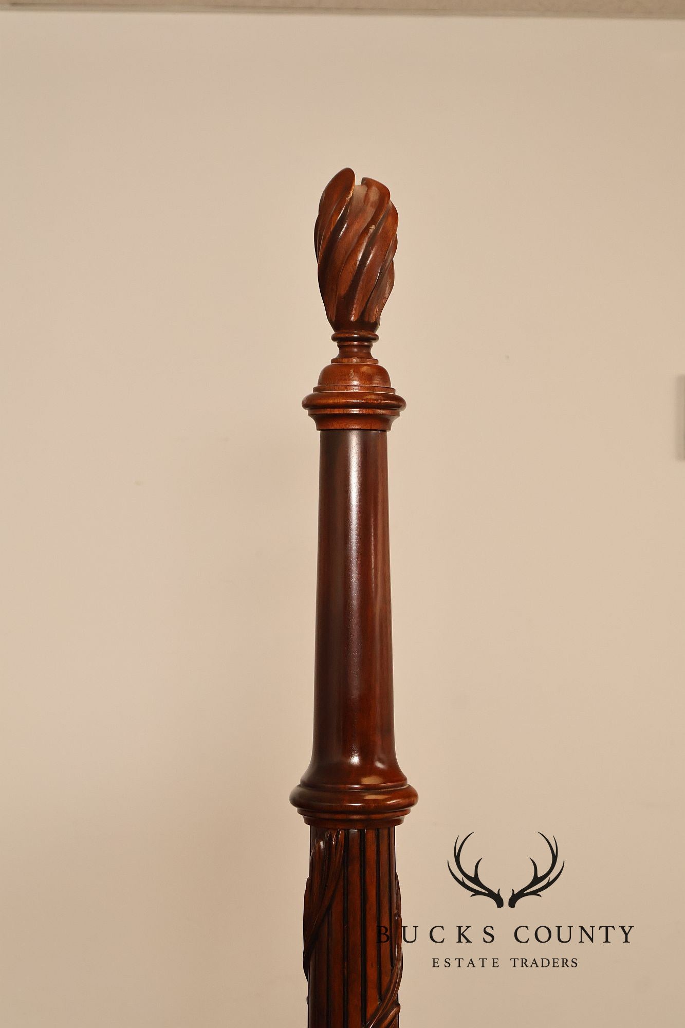 Henkel Harris Carved Mahogany King Poster Bed
