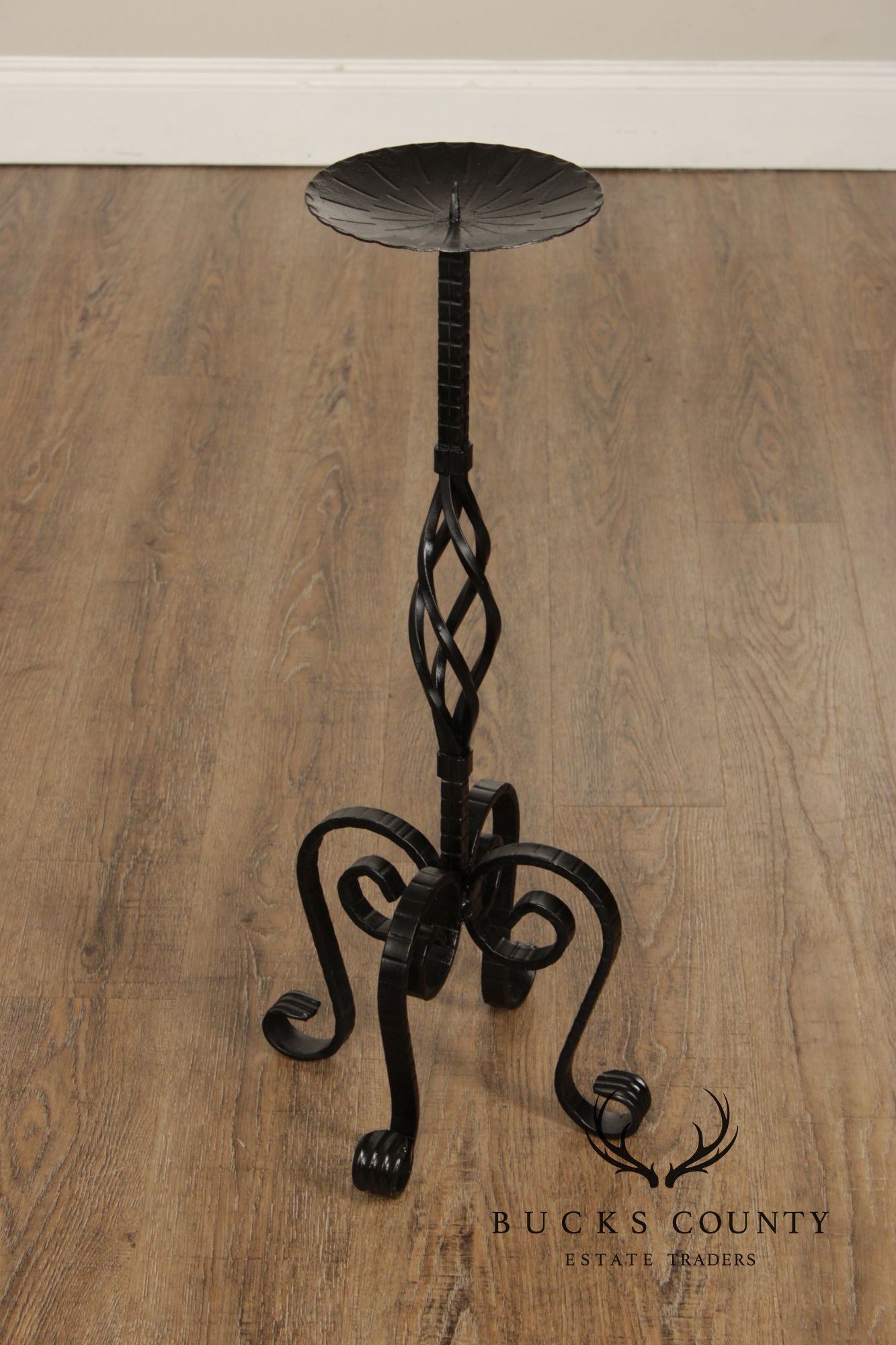 Vintage Wrought Iron Candlestand