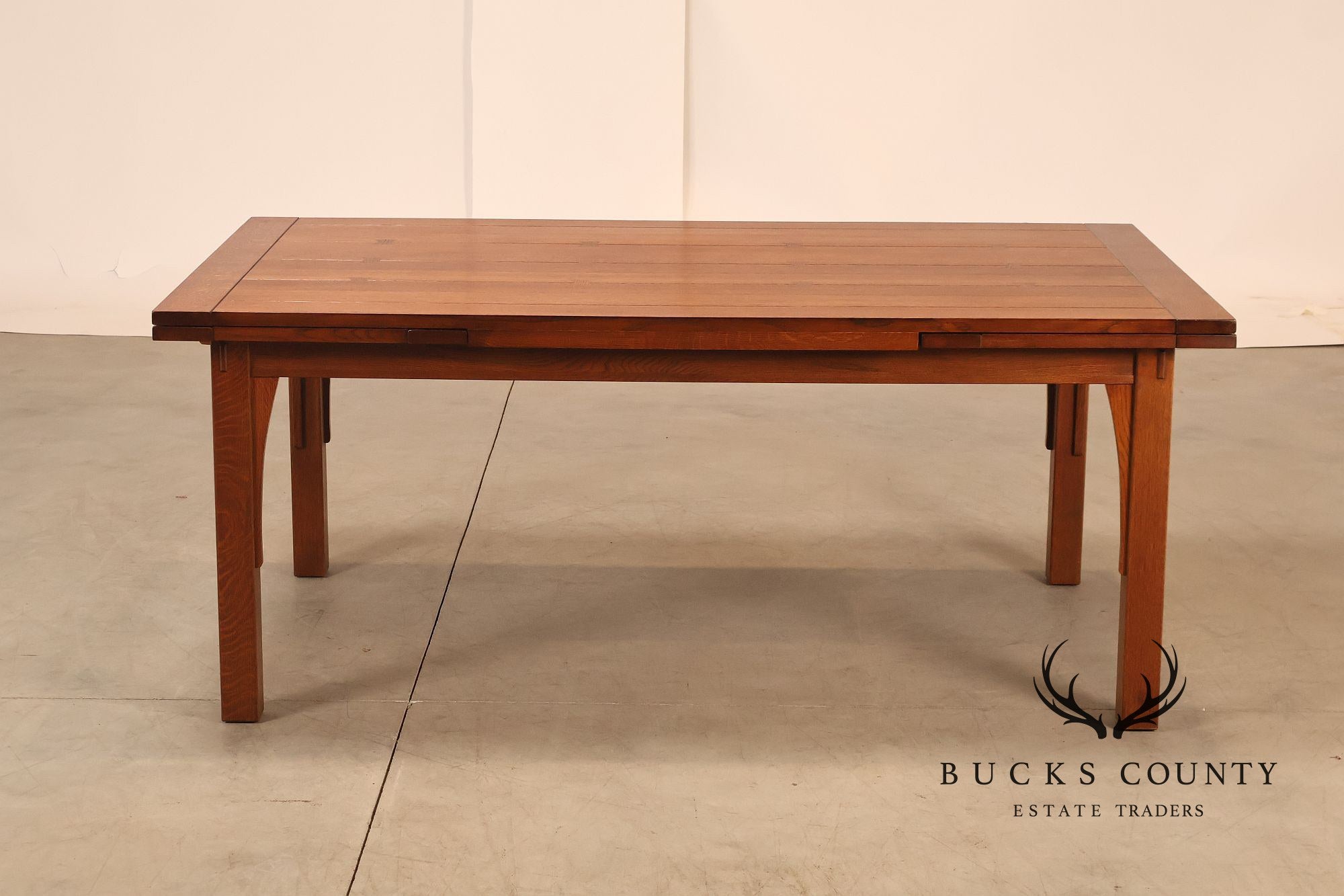 Stickley Mission Collection Oak Extendable Dining Table