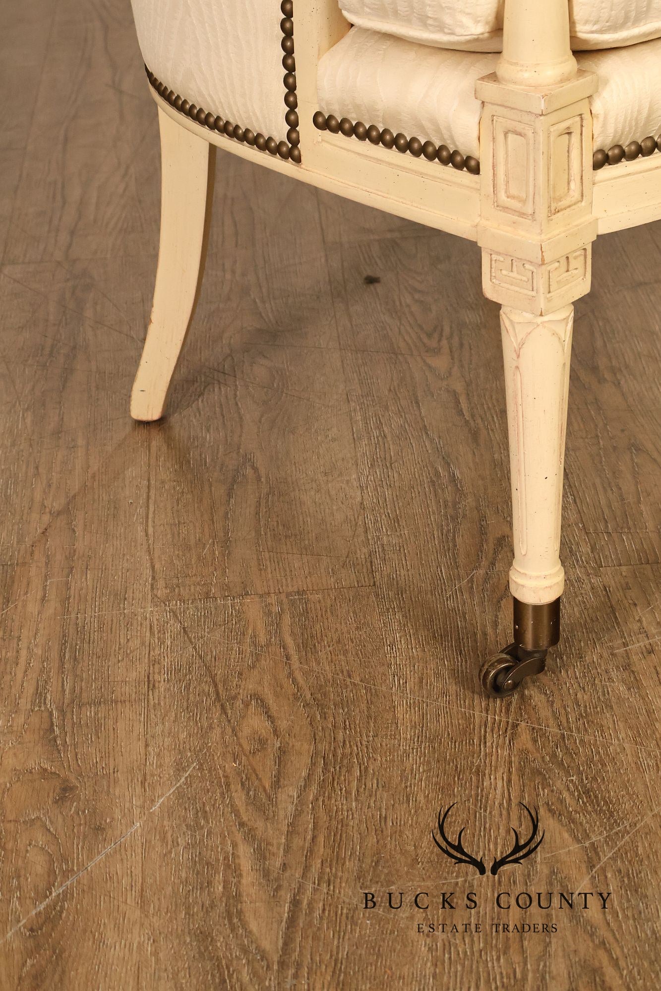 Henredon French Directoire Style Painted Armchair