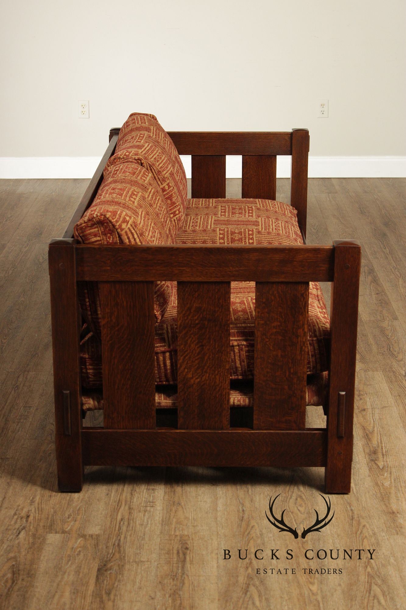 Stickley Mission Collection Oak Settle Sofa