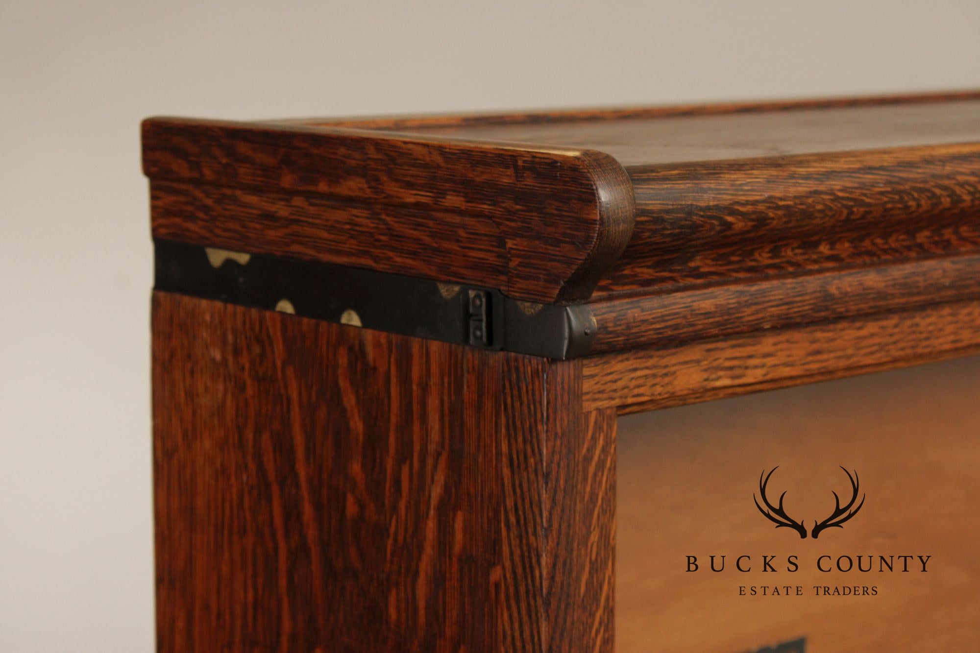 Globe Wernicke Oak Five-Stack Barrister Bookcase