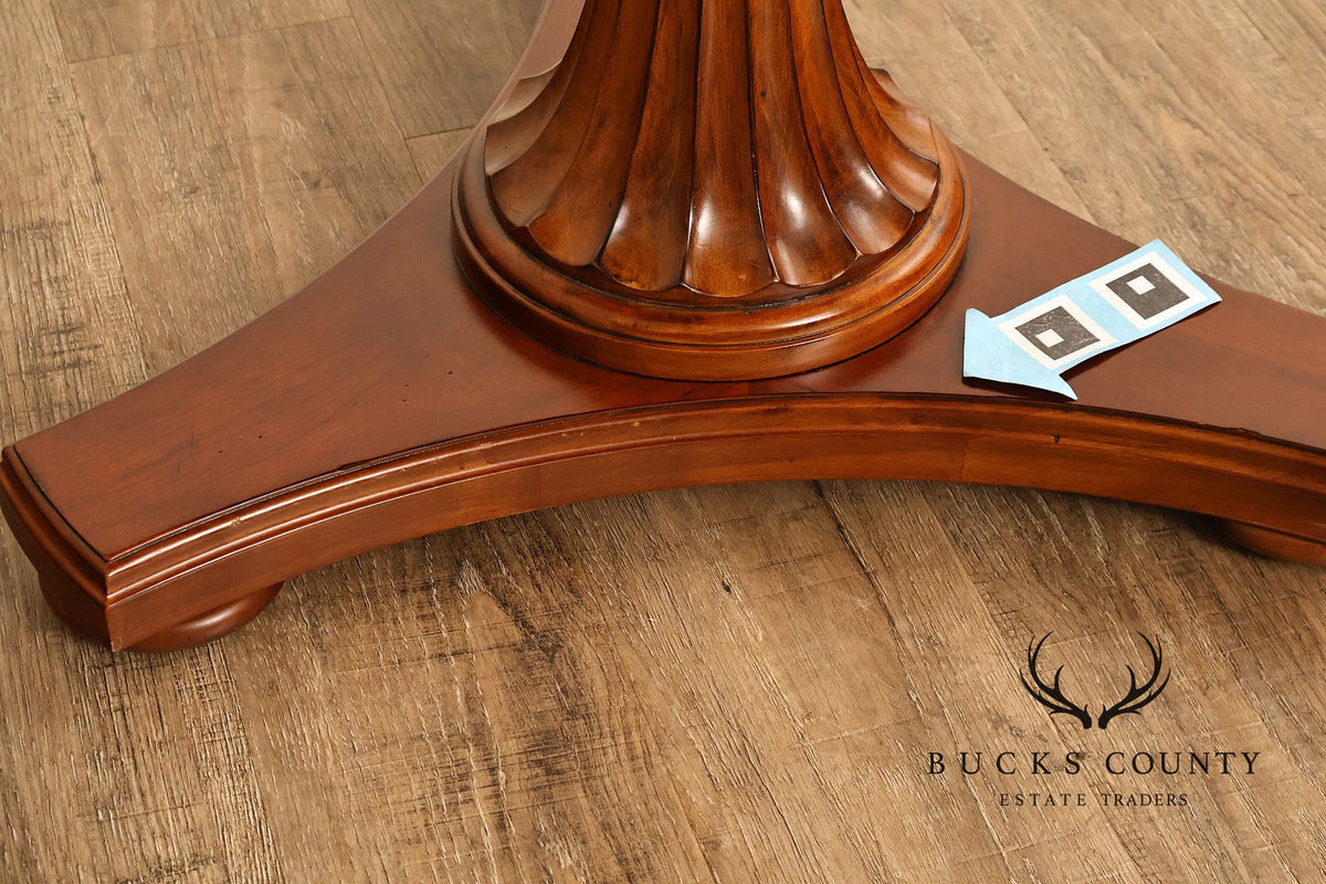 Ethan Allen Townhouse Collection Inlaid Pedestal Side Table
