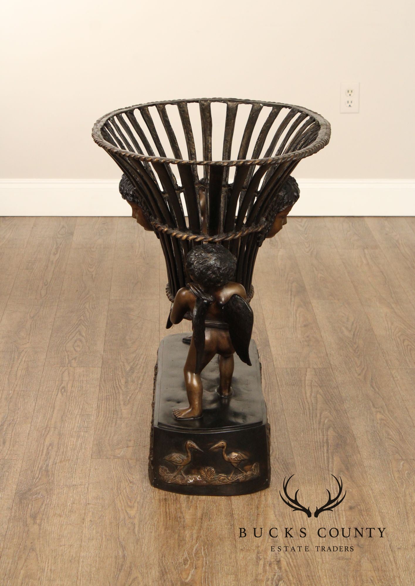 Italian Renaissance Style Bronze Cherub Table Base