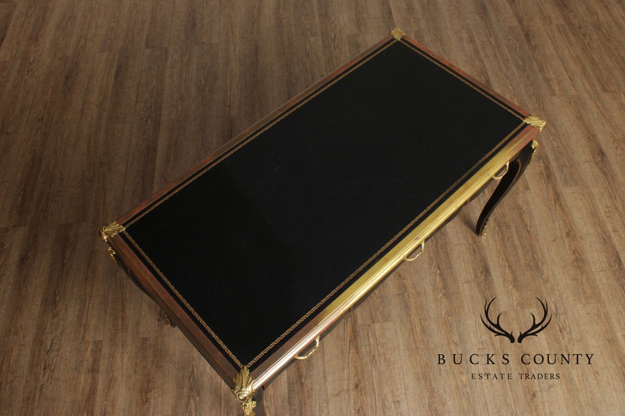 Baker Furniture Napoleon II Style Leather Top Writing Desk