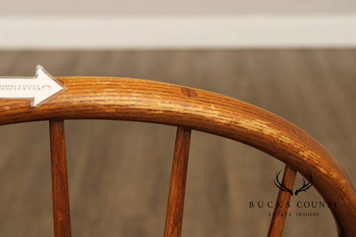 Frederick Duckloe Colonial Revival Style Pair of Windsor Side Chairs