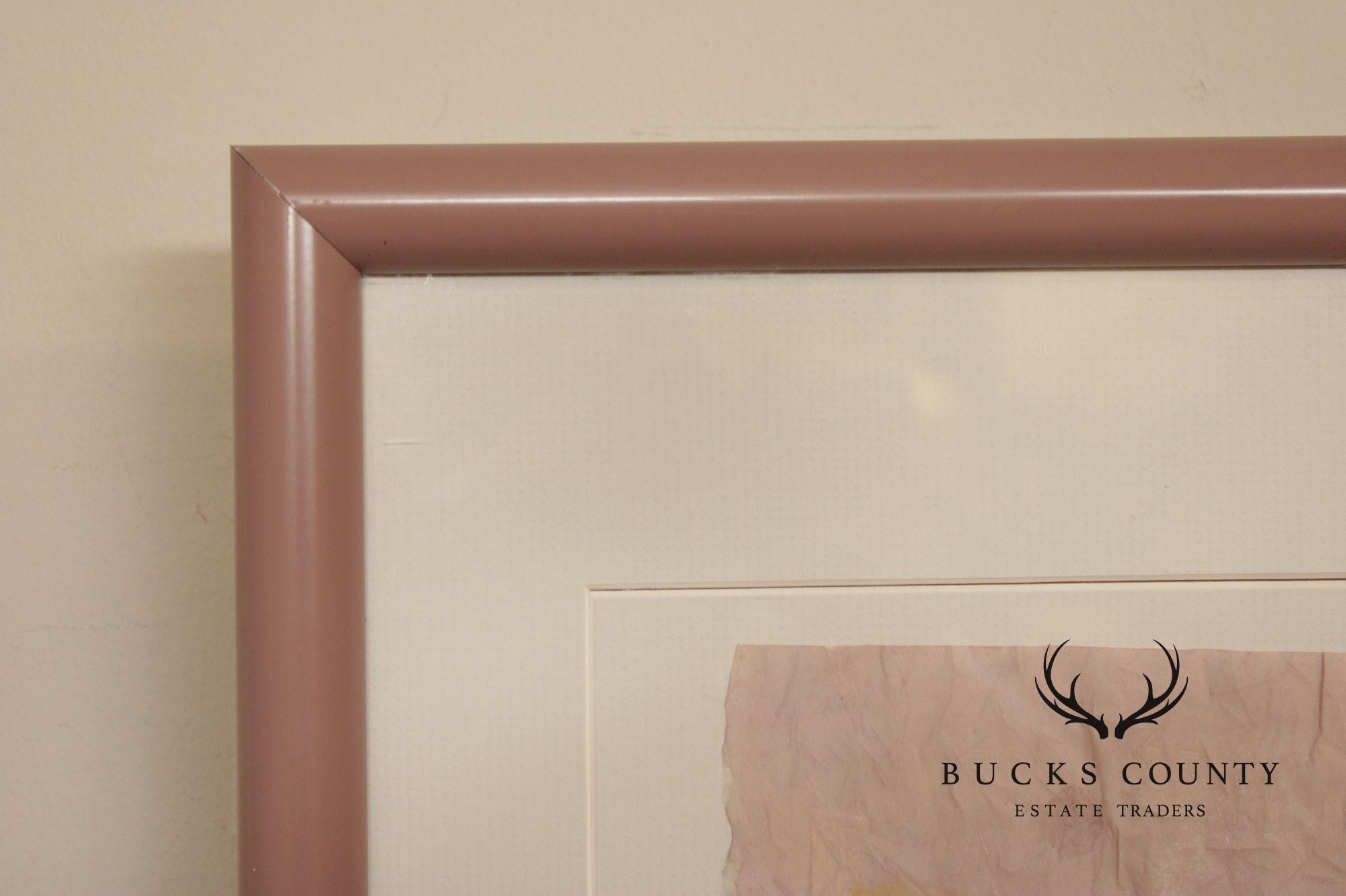 Carol Carpenter Framed Abstract Floral Watercolor Painting