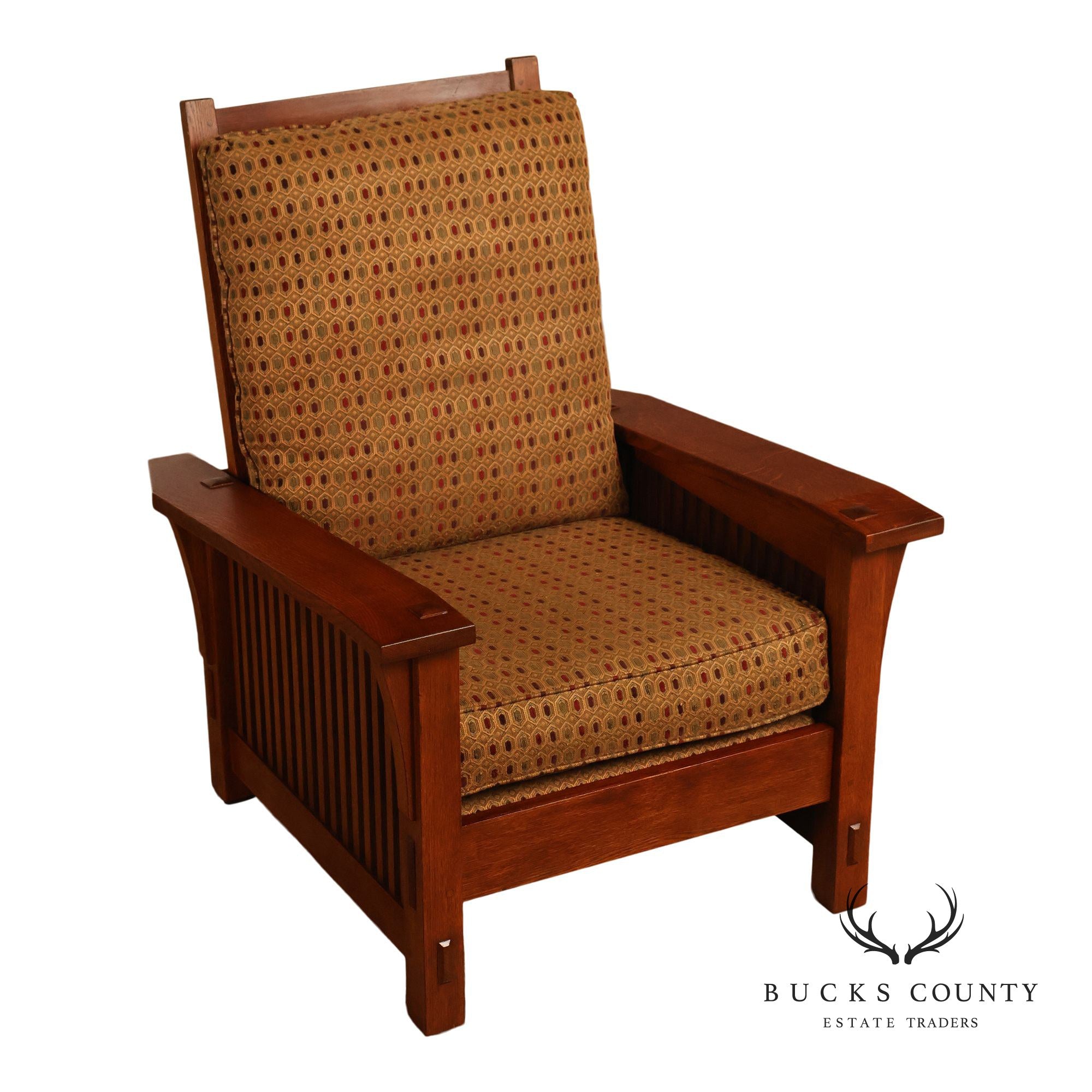 Stickley Mission Collection Oak Spindle Morris Chair