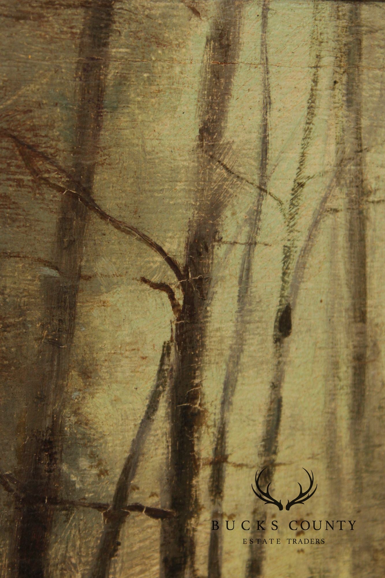Hugh Berry Scott Oil Painting, Woodland Walk