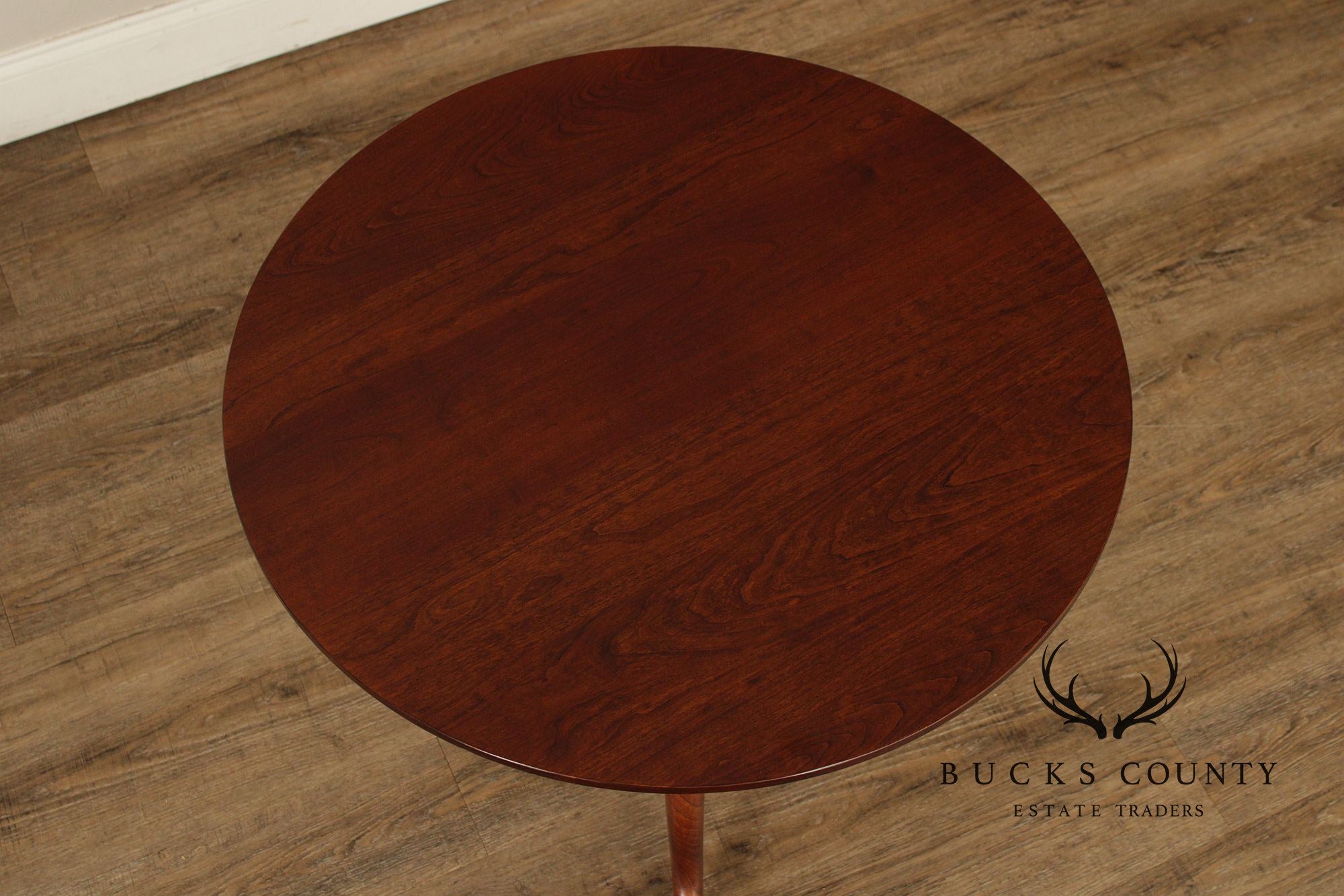 Pennsylvania House Chippendale Style Round Cherry Side Table
