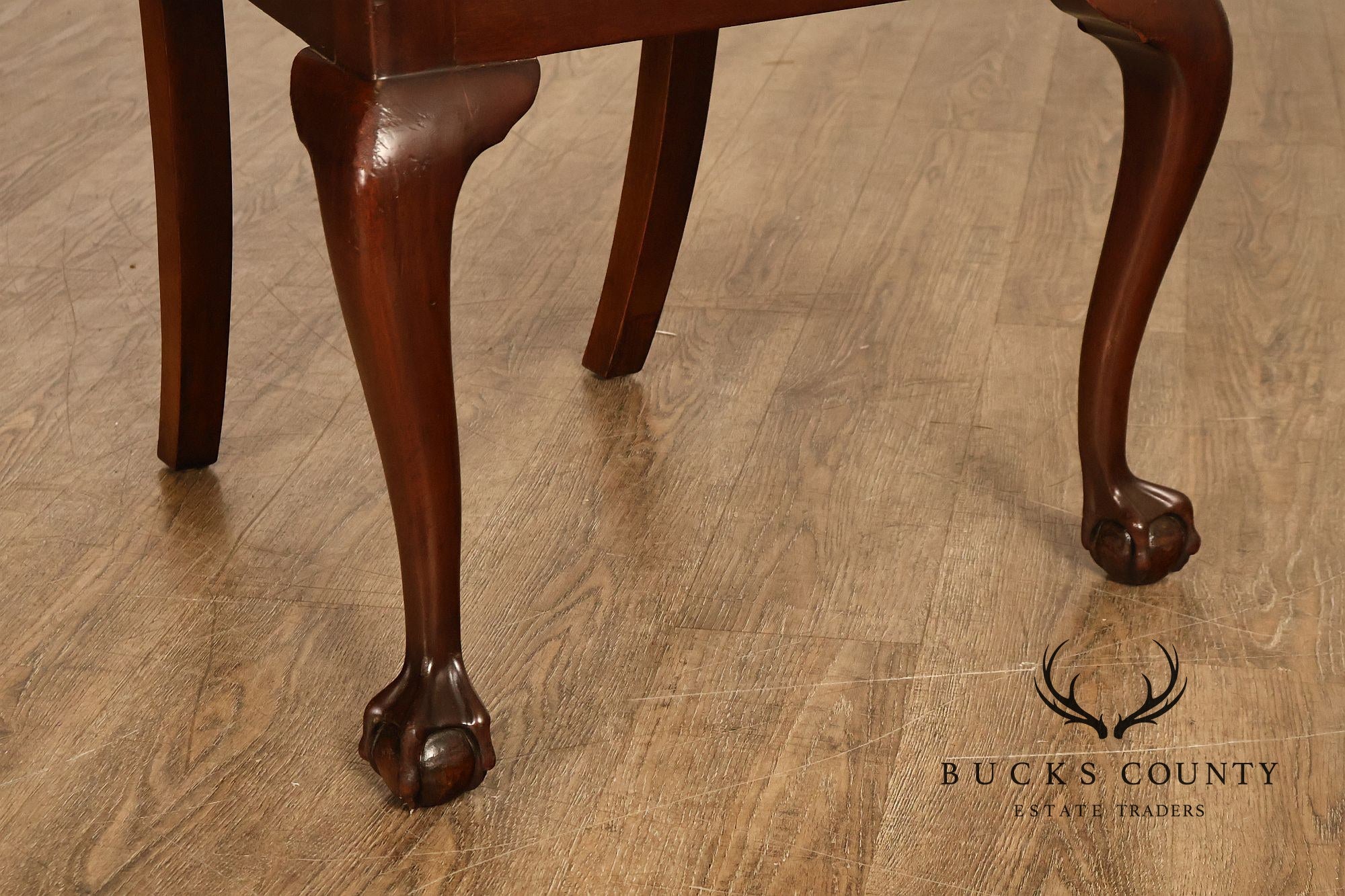 Councill Chippendale Style Vintage Set of Six Mahogany Dining Chairs
