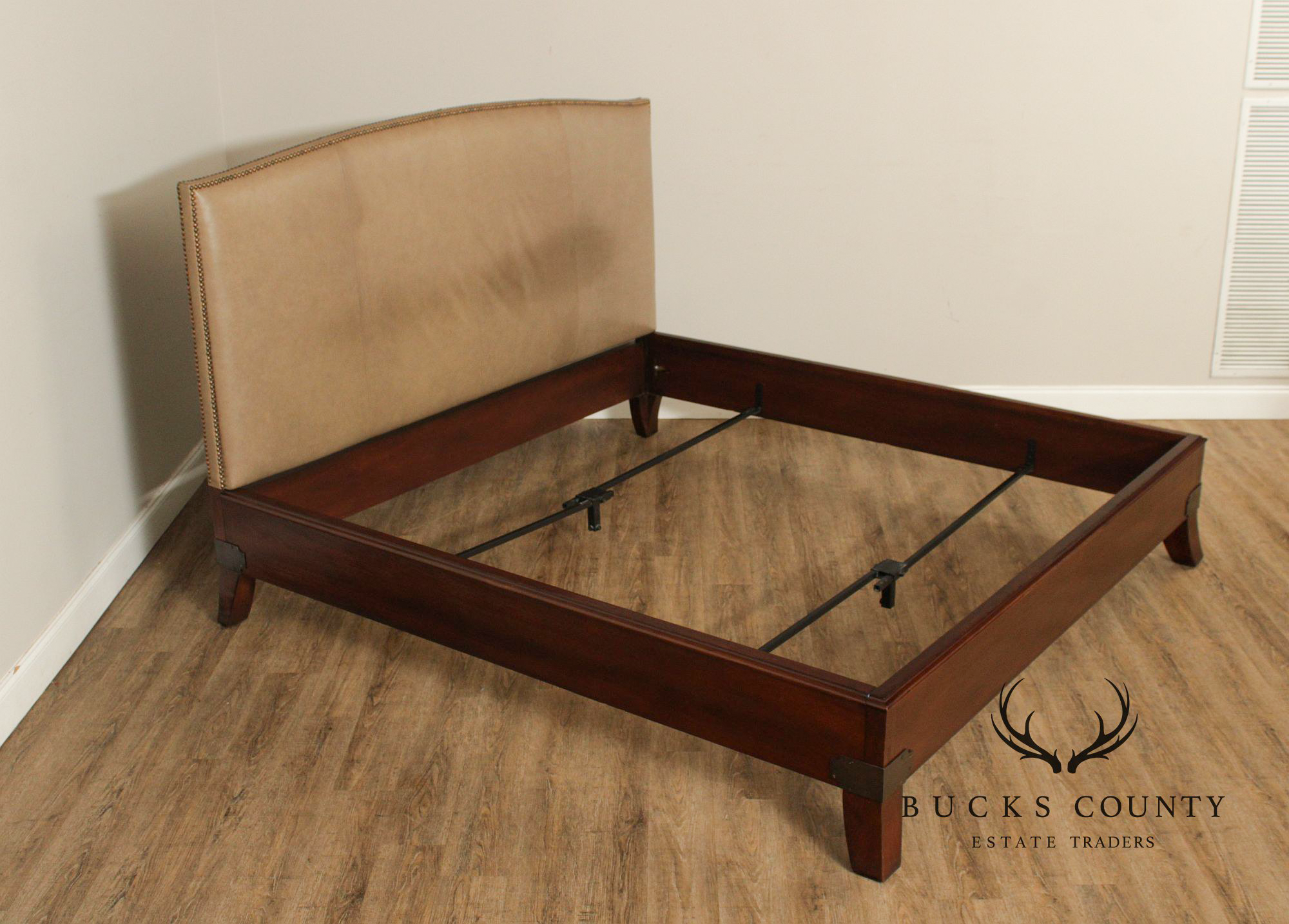 Hickory Chair Leather 'Chelsea' King Bed