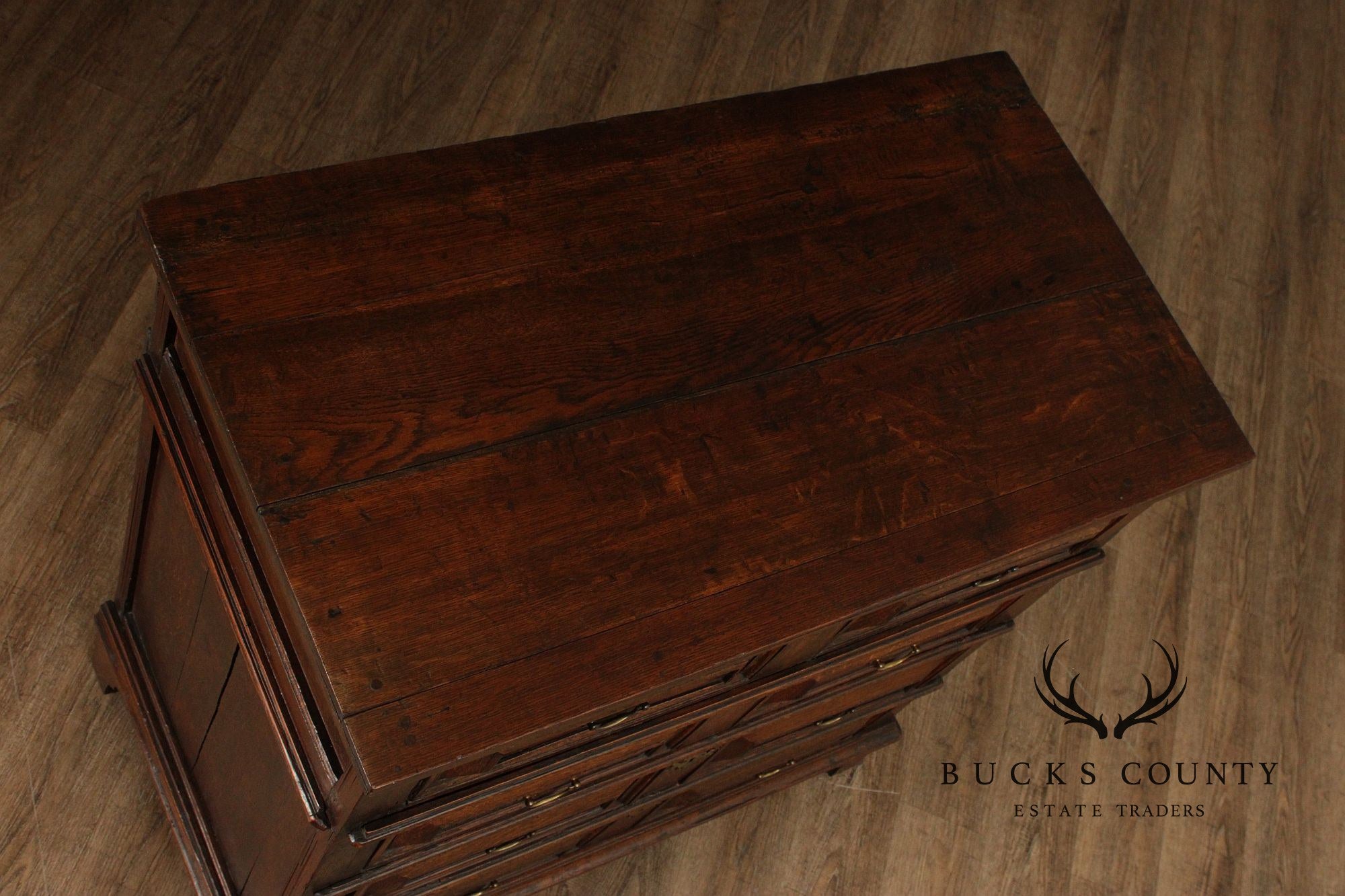 Antique English Charles II Style Oak Chest of Drawers