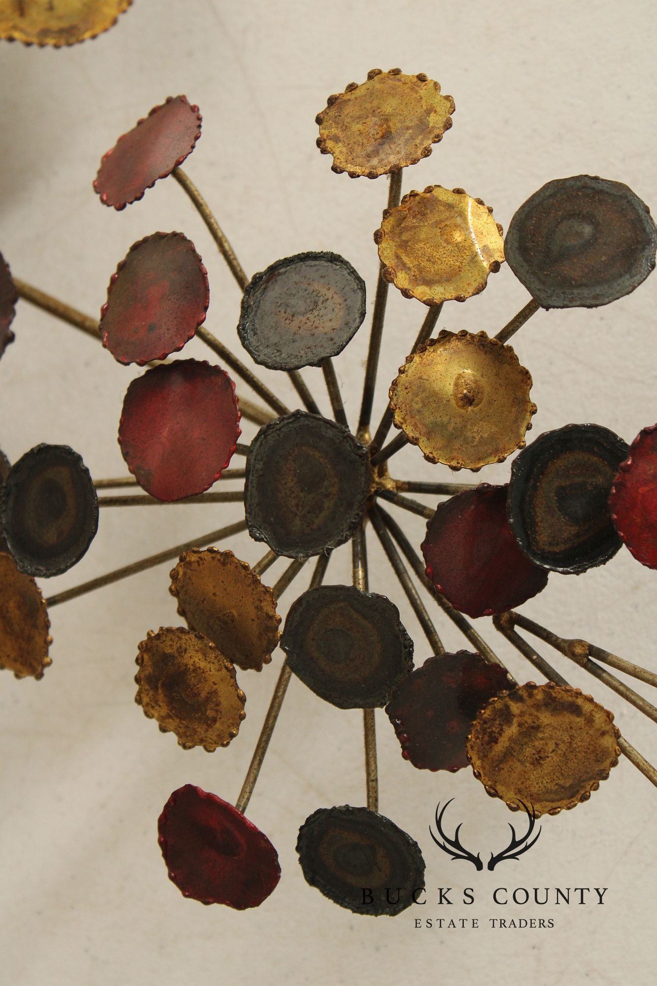 Mid Century Modern Brutalist Metal Wall Sculpture