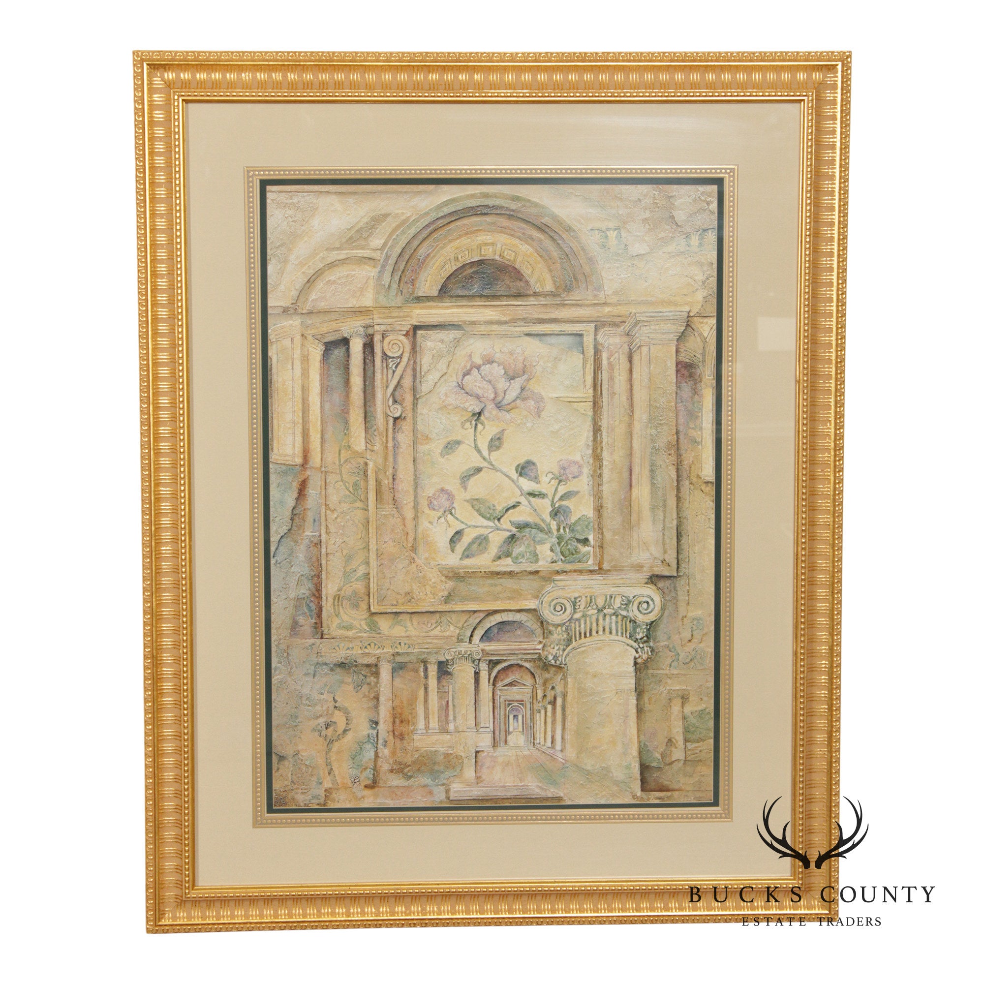 Arnold Iger Surrealist Style Framed Print, 'Imperial Peony'