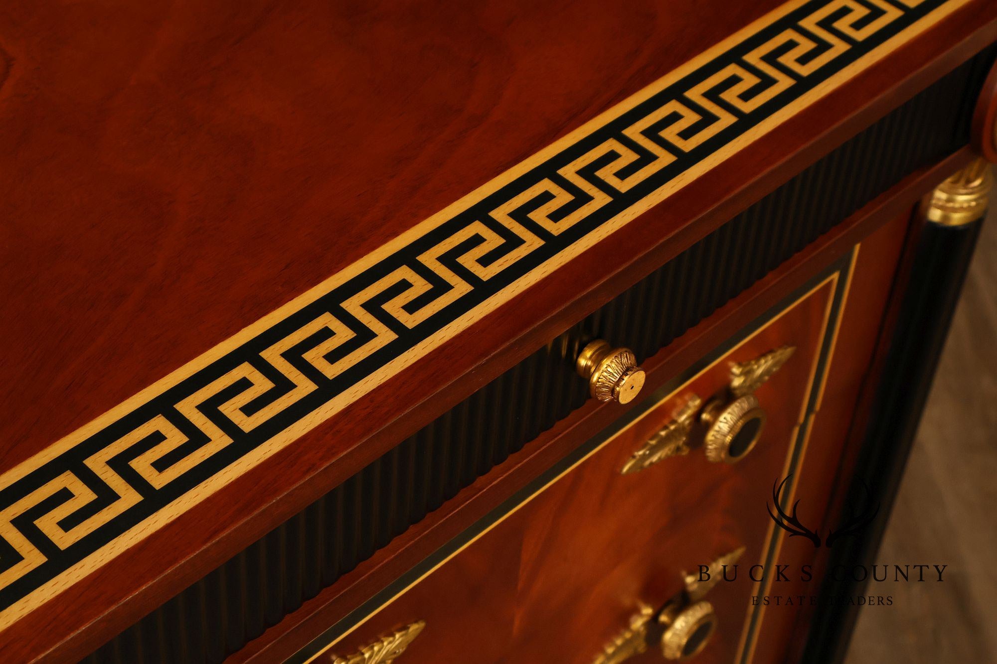 Infinity Furniture Neoclassical Style Mahogany Tall Chest