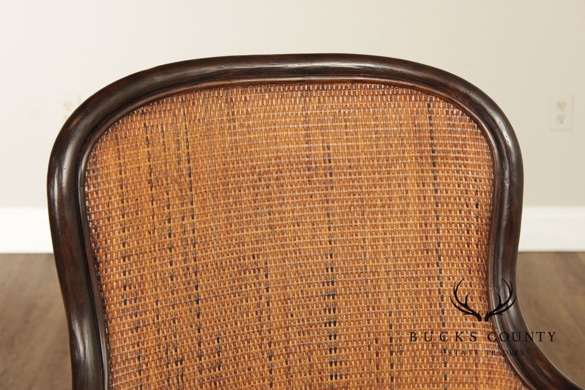 Palecek Rattan and Bamboo Armchair