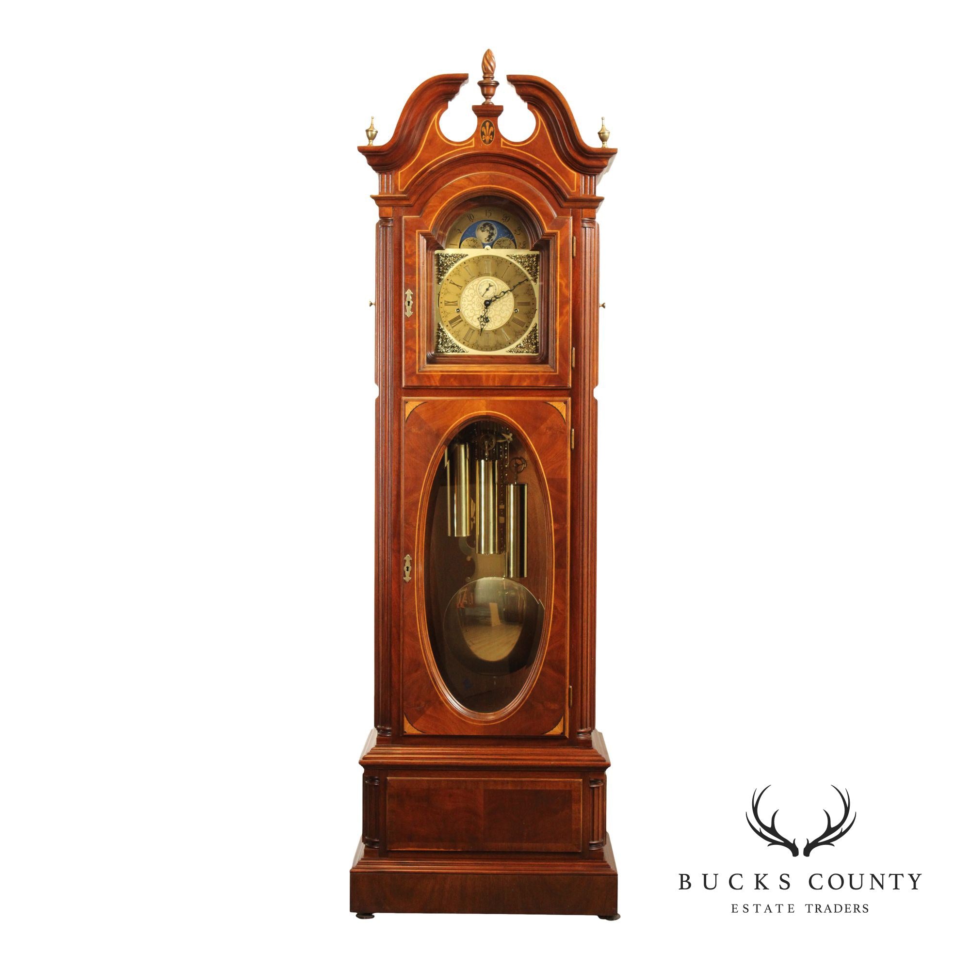 GMK Fancher 'Melrose' Mahogany Grandfather Clock