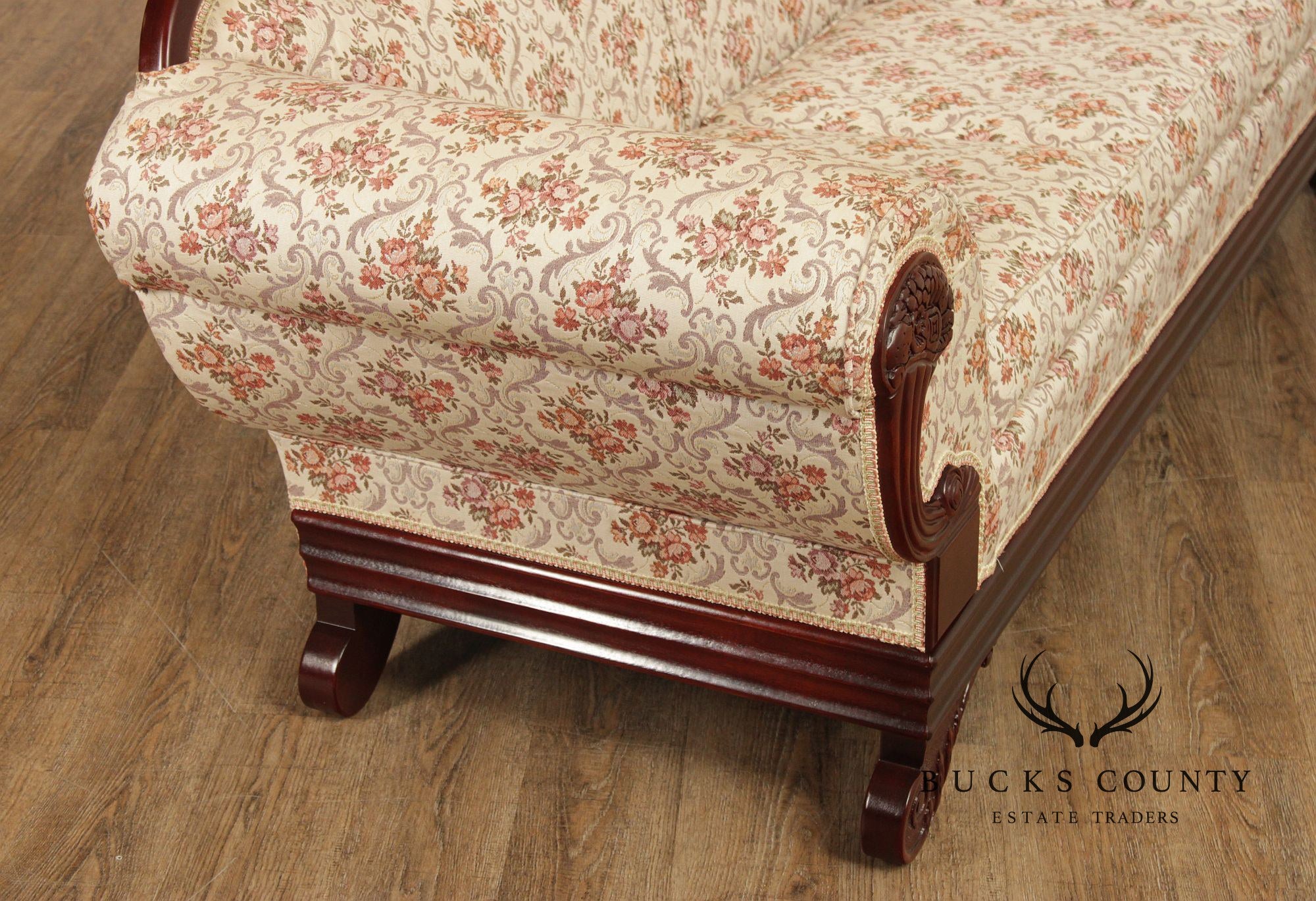 Kimball Victorian Style Carved Mahogany Sofa