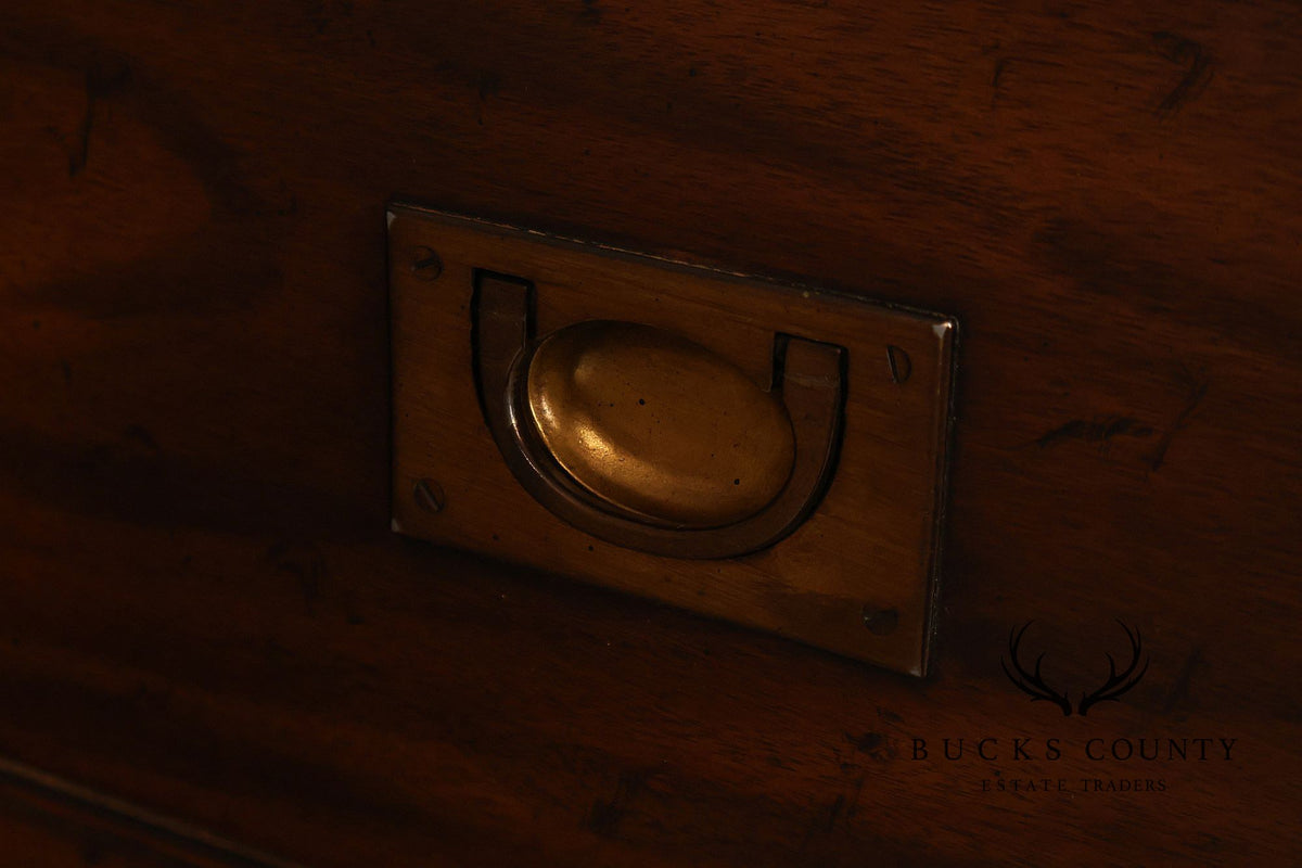Heritage Campaign Style Walnut Nightstand