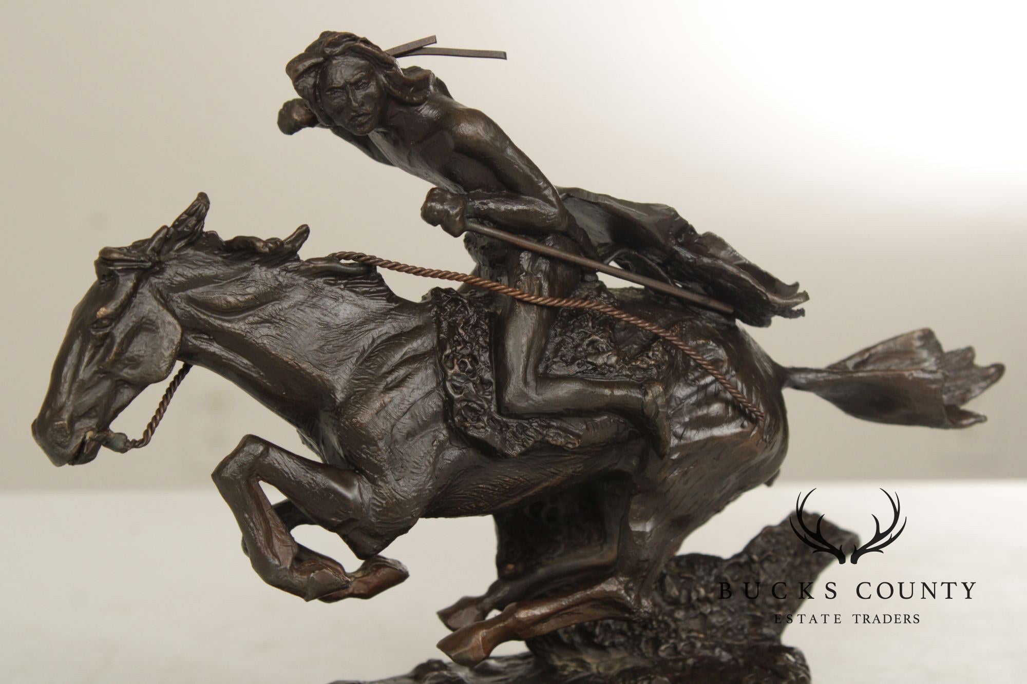Frederic Remington Bronze Statue, 'Cheyenne'