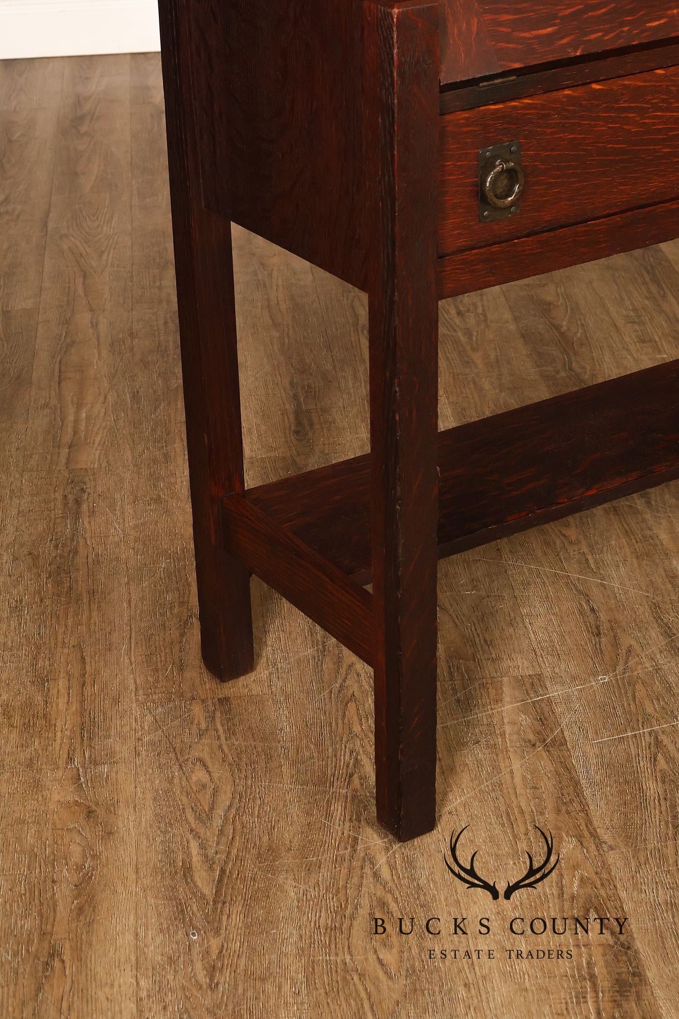 Lifetime Furniture Antique Mission Oak Drop Front Desk