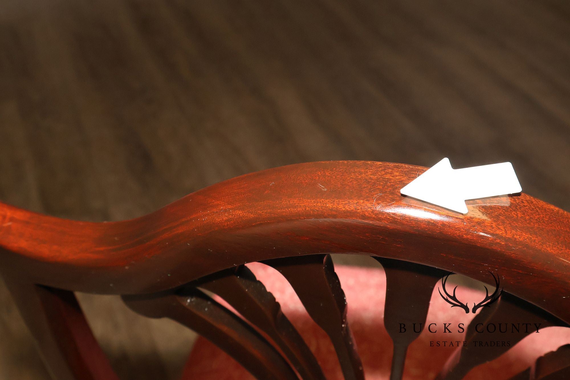 Stickley Federal Mahogany Set Of Eight Shield Back Dining Chairs