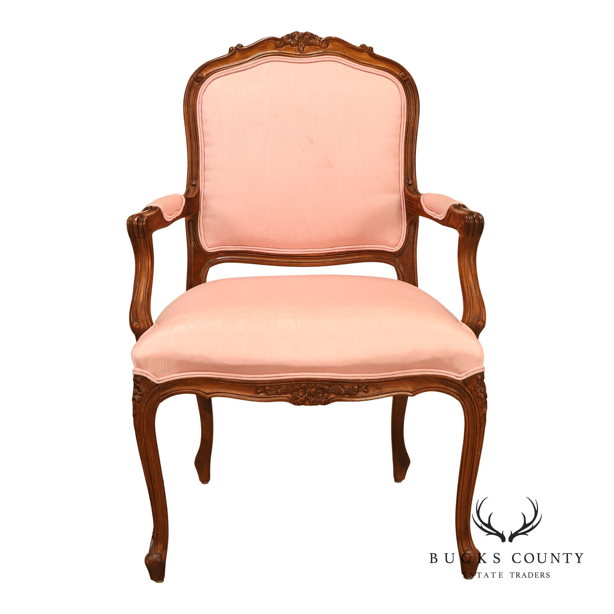 Ethan Allen French Louis XV Style Fauteuil Armchair