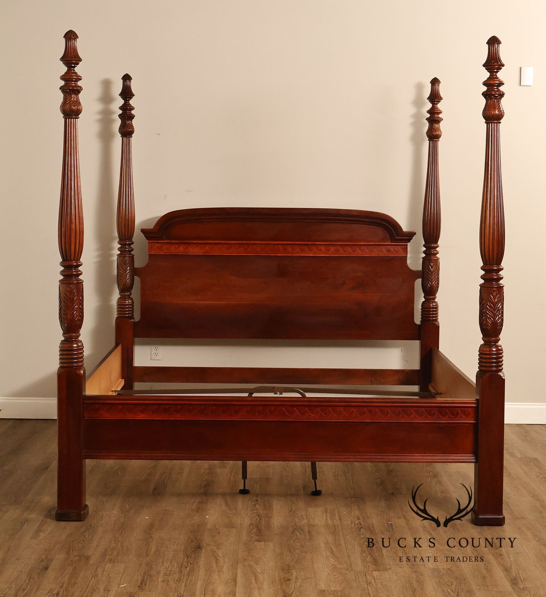 Pennsylvania House Carved Cherry King Poster Bed