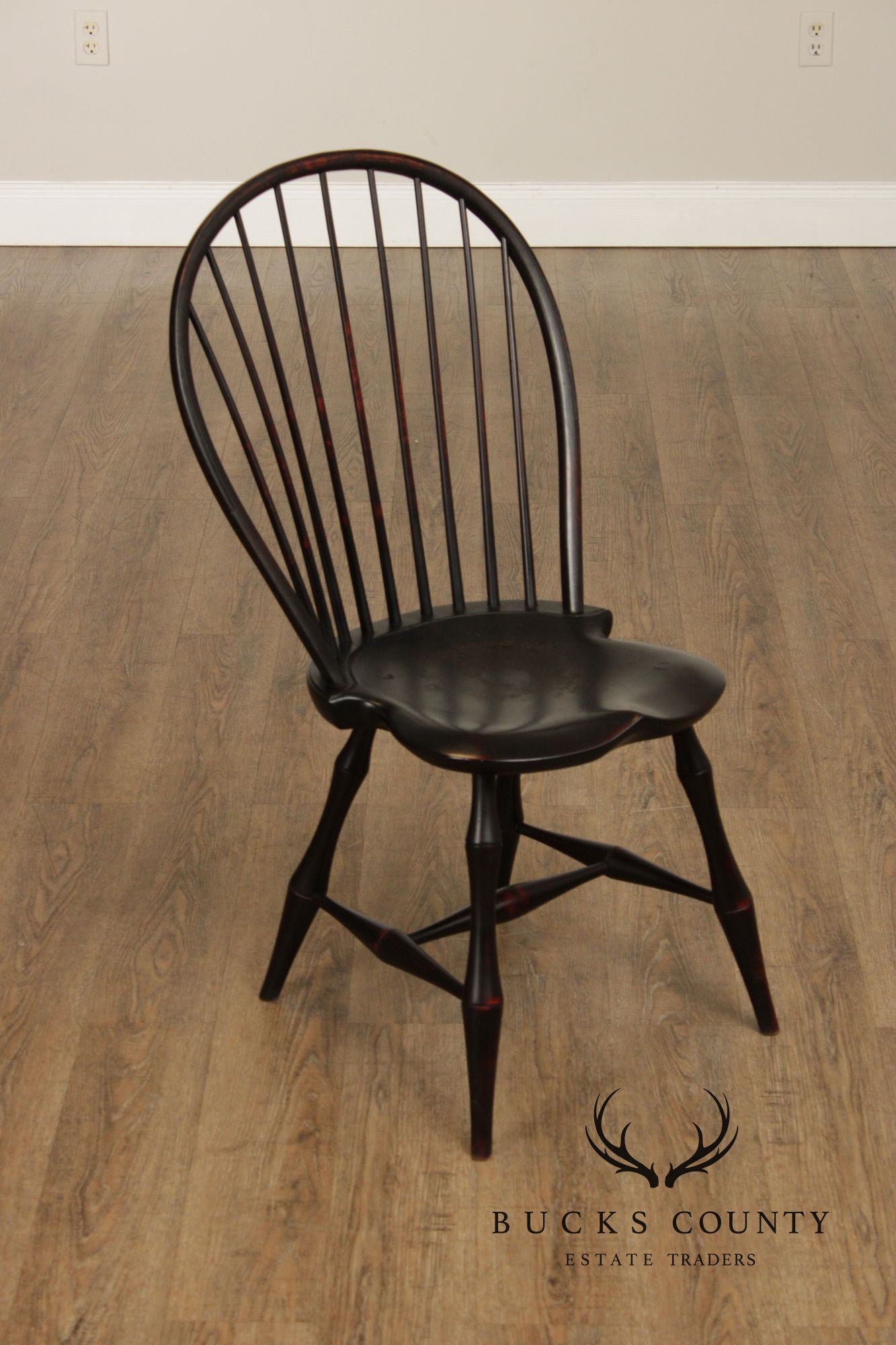 D.R. Dimes Ebonized Windsor Chair