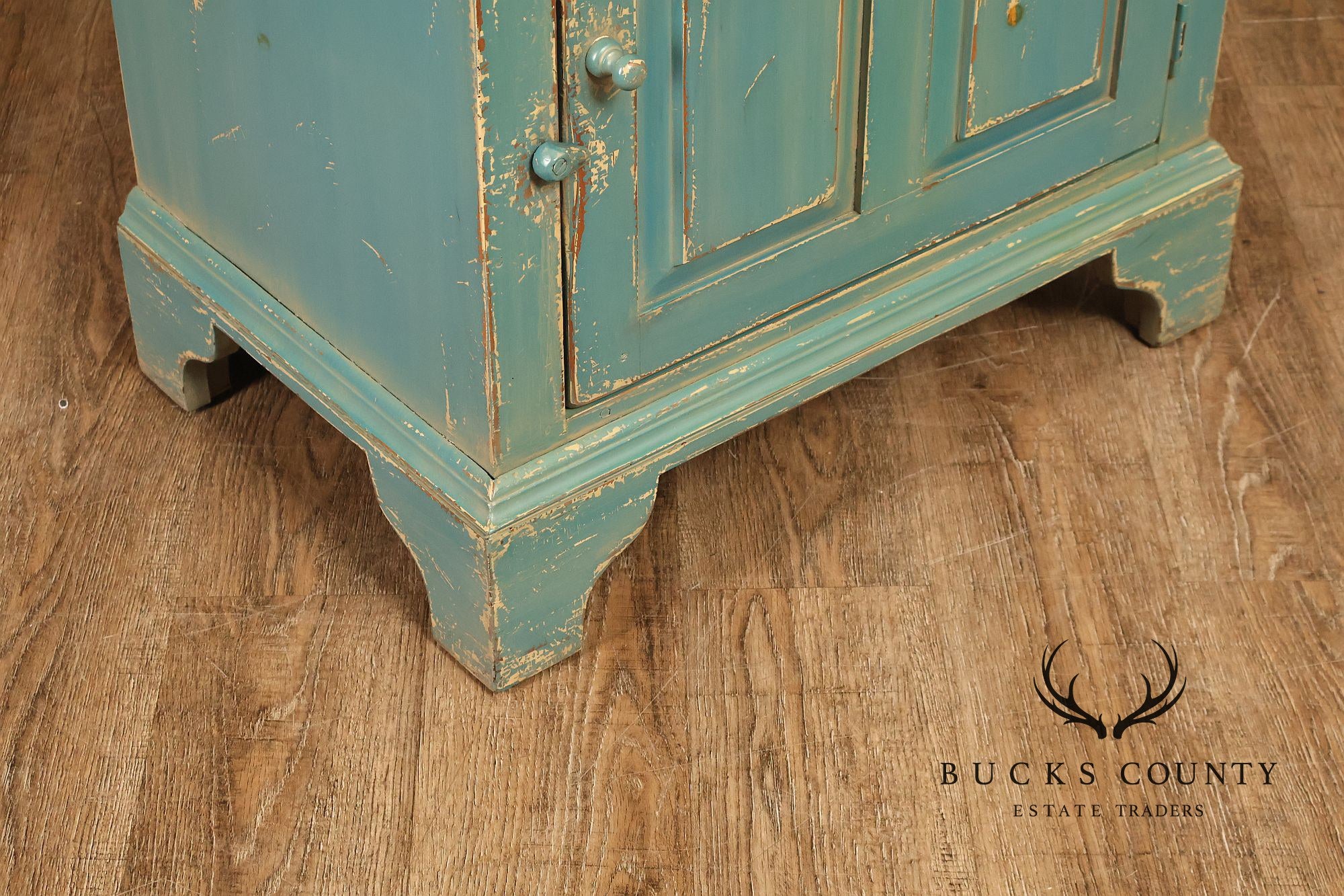 William Draper Distress Painted Side Cabinet