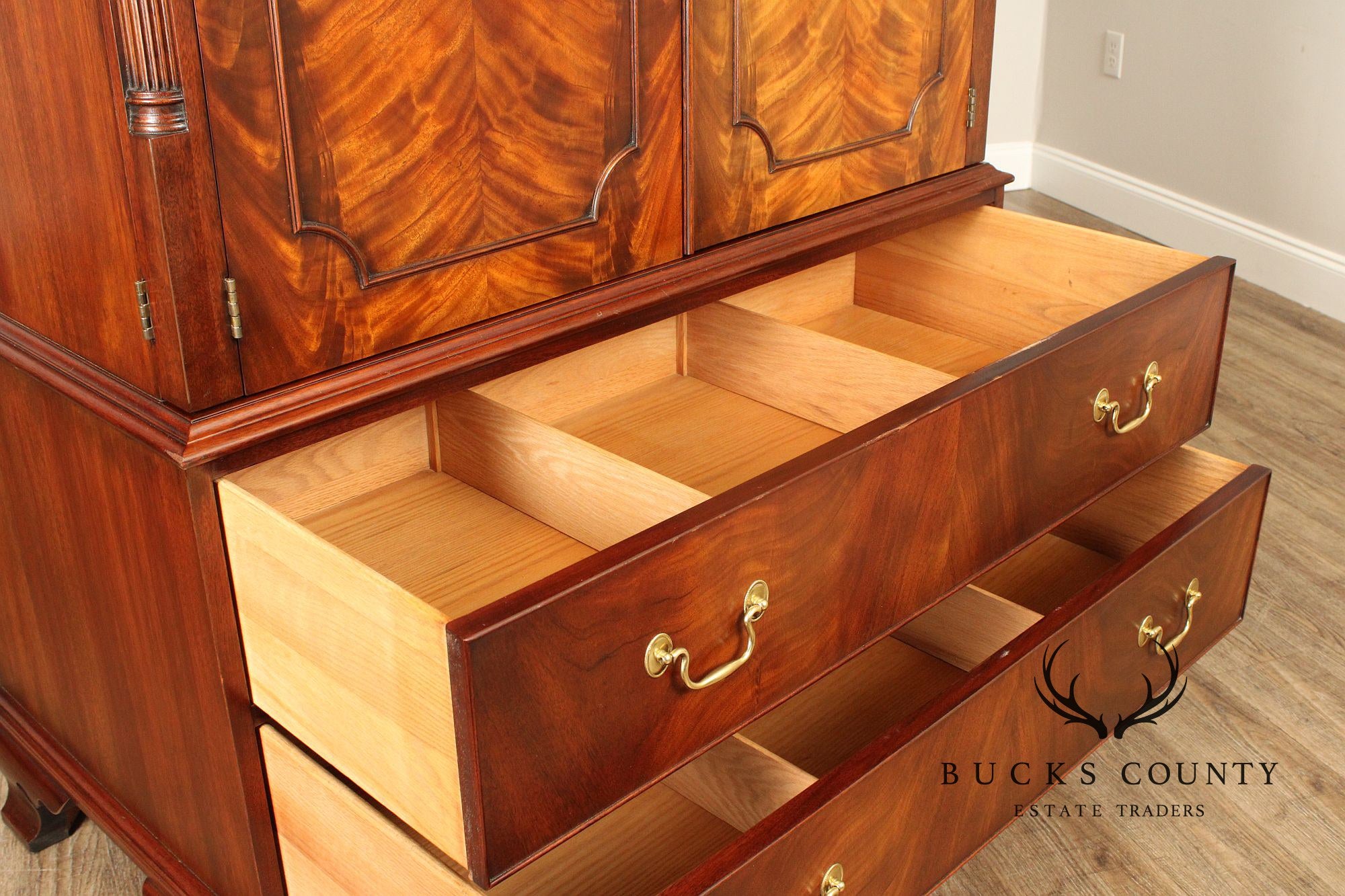 Henkel Harris Mahogany Entertainment Armoire