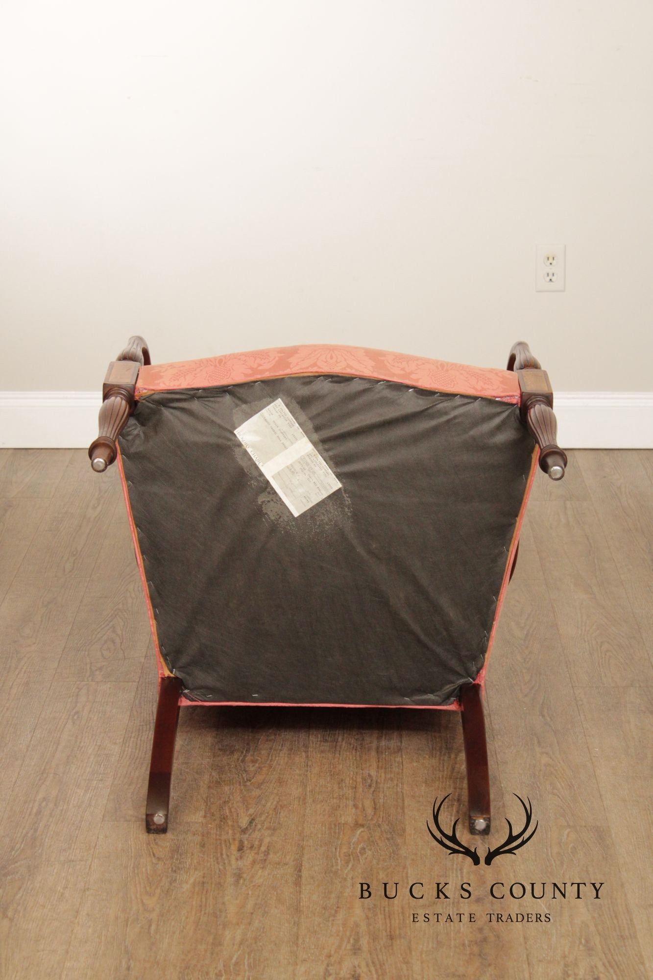 Hickory Chair Federal Style Inlaid Mahogany Armchair