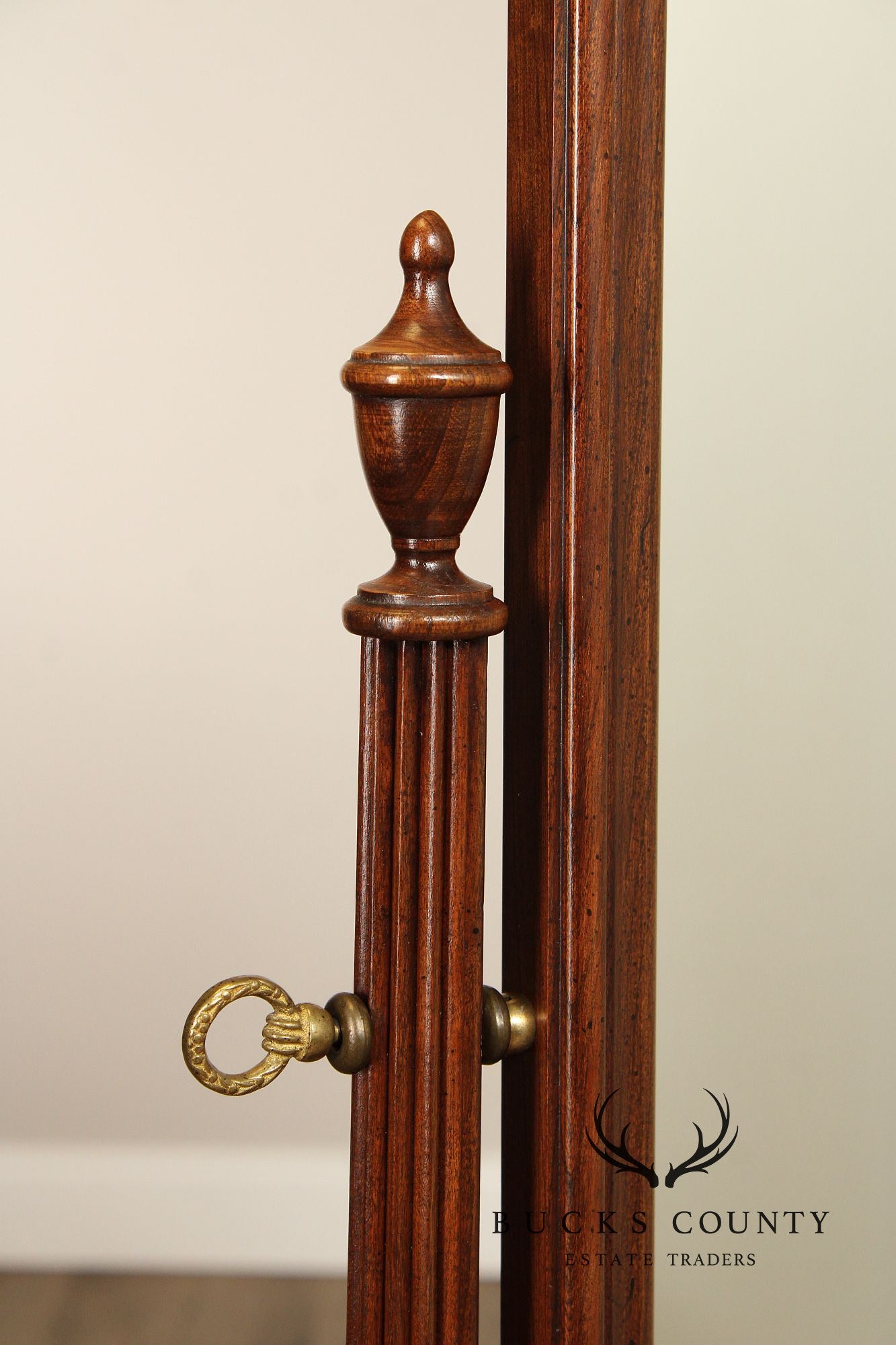 Ethan Allen 'Georgian Court' Cherry Cheval Mirror